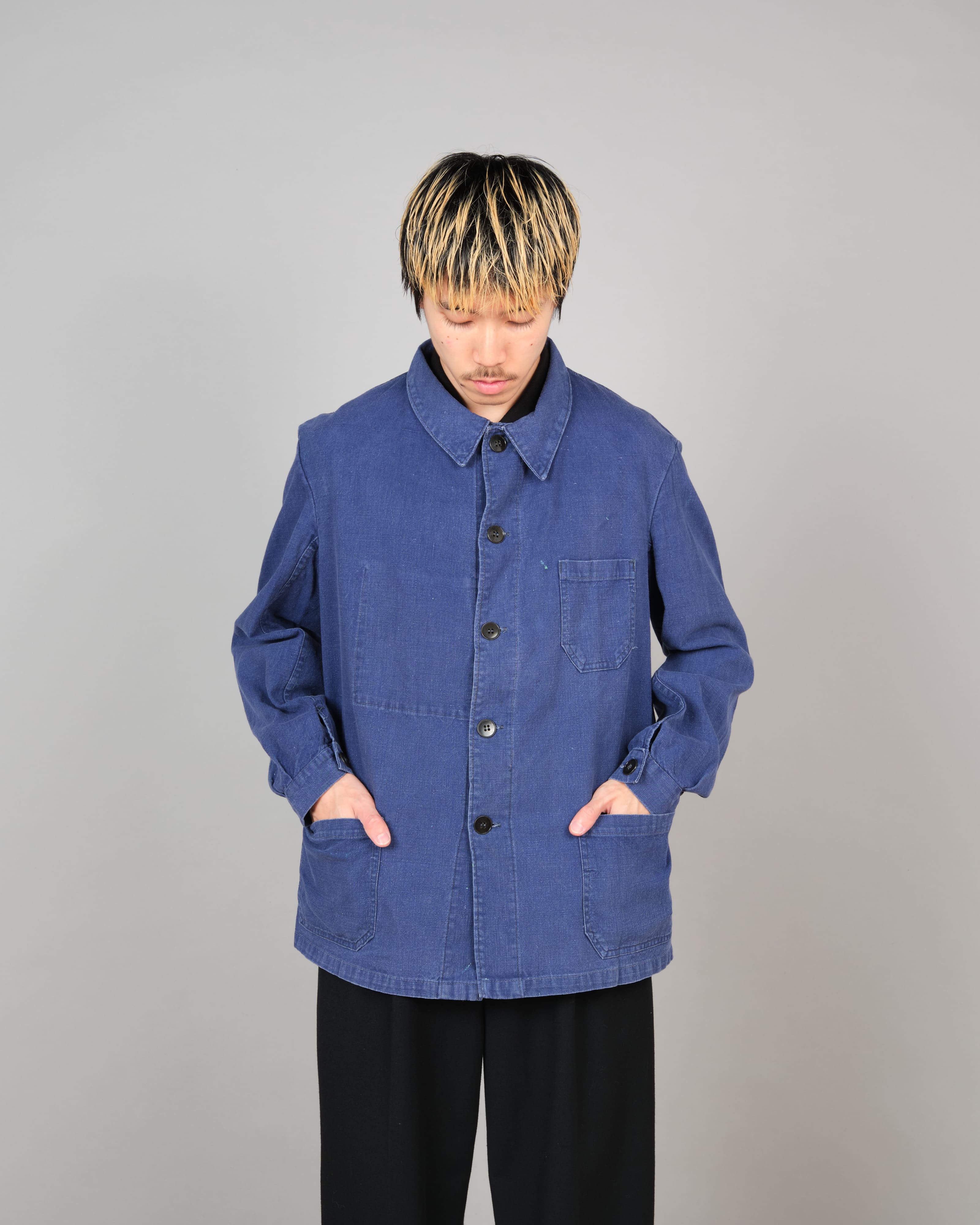 【~50’s】French Vintage Deep Blue Metis Work Jacket