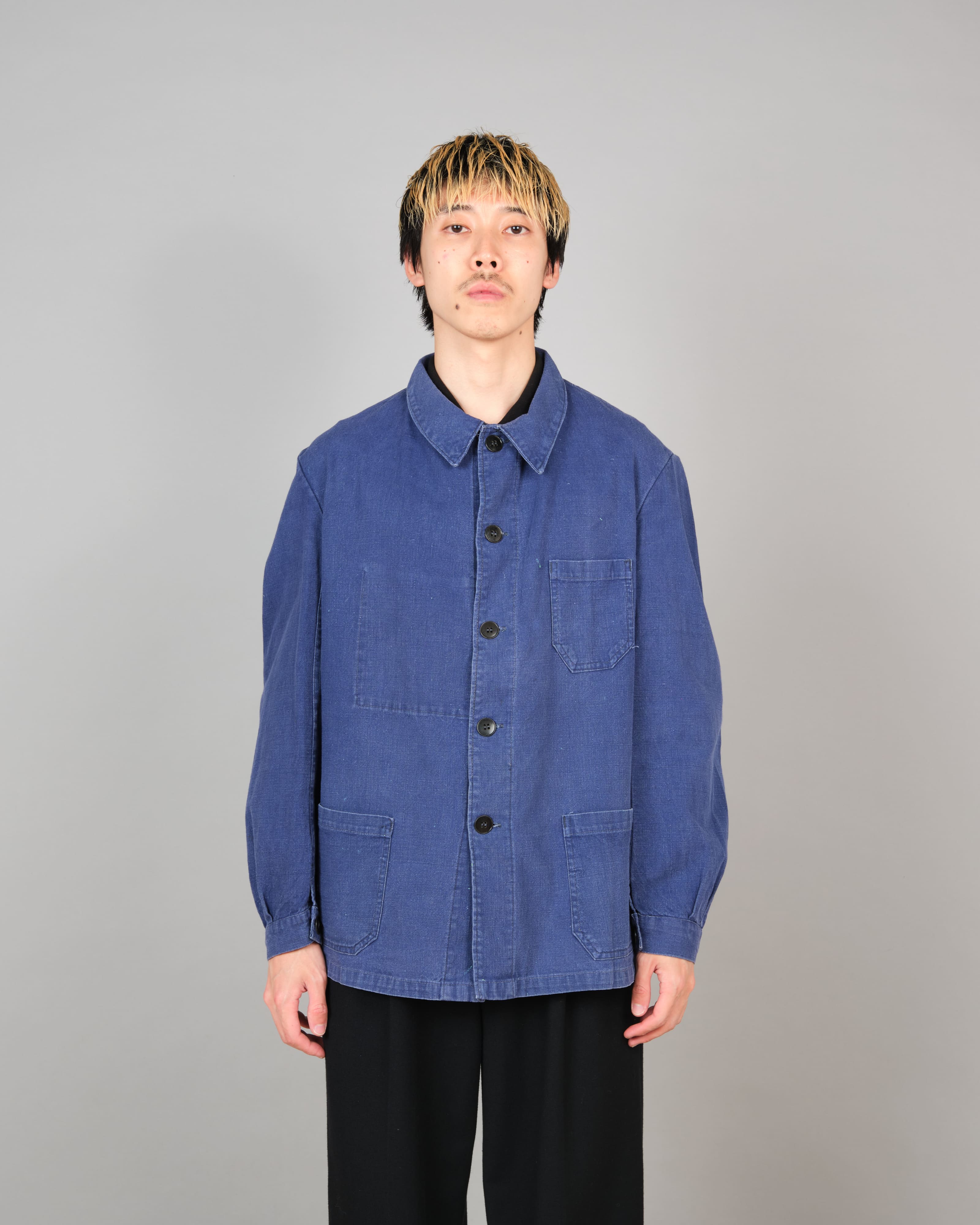 【~50’s】French Vintage Deep Blue Metis Work Jacket