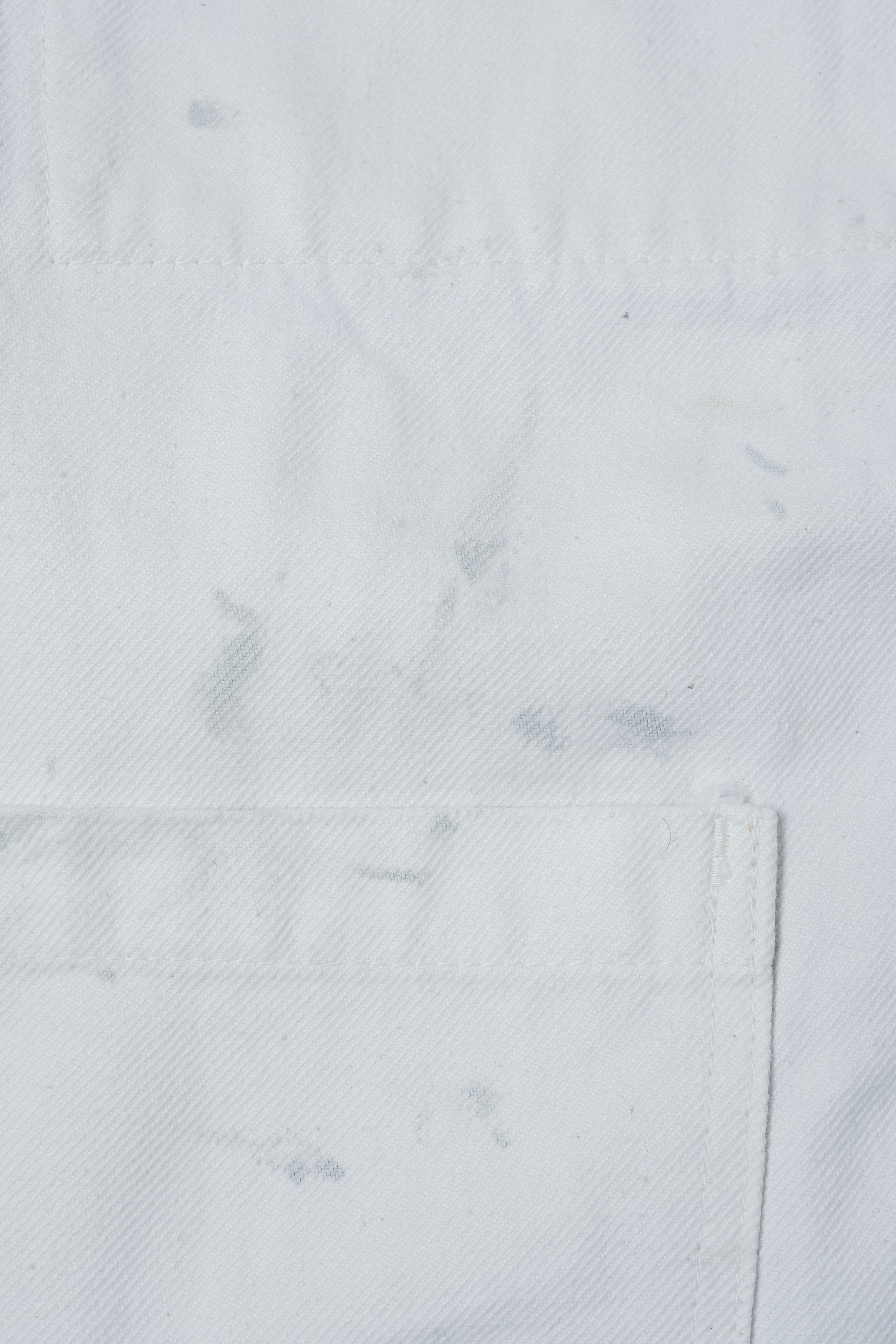 【~60's】French Vintage White Cotton Twill Work Jacket