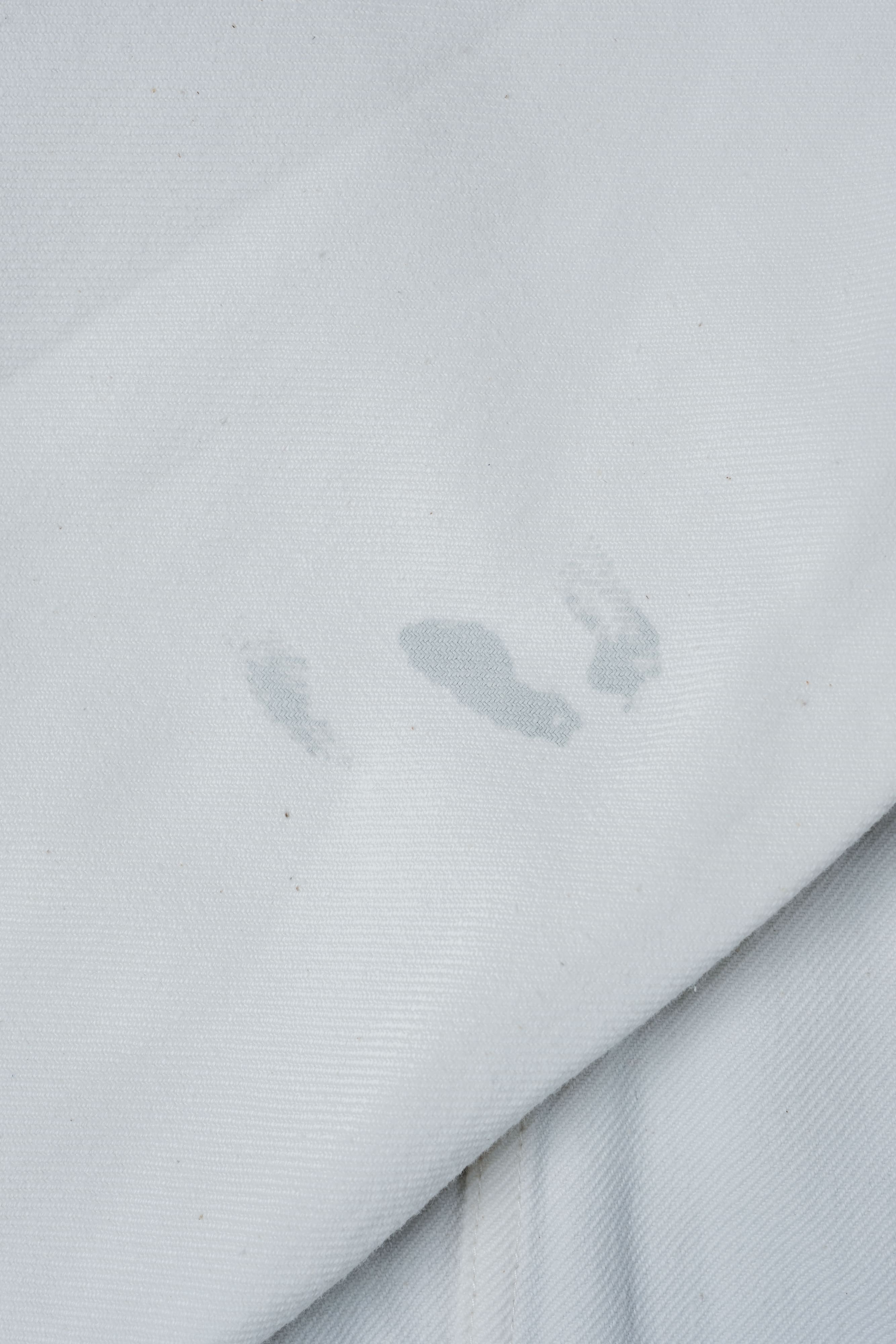 【~60's】French Vintage White Cotton Twill Work Jacket