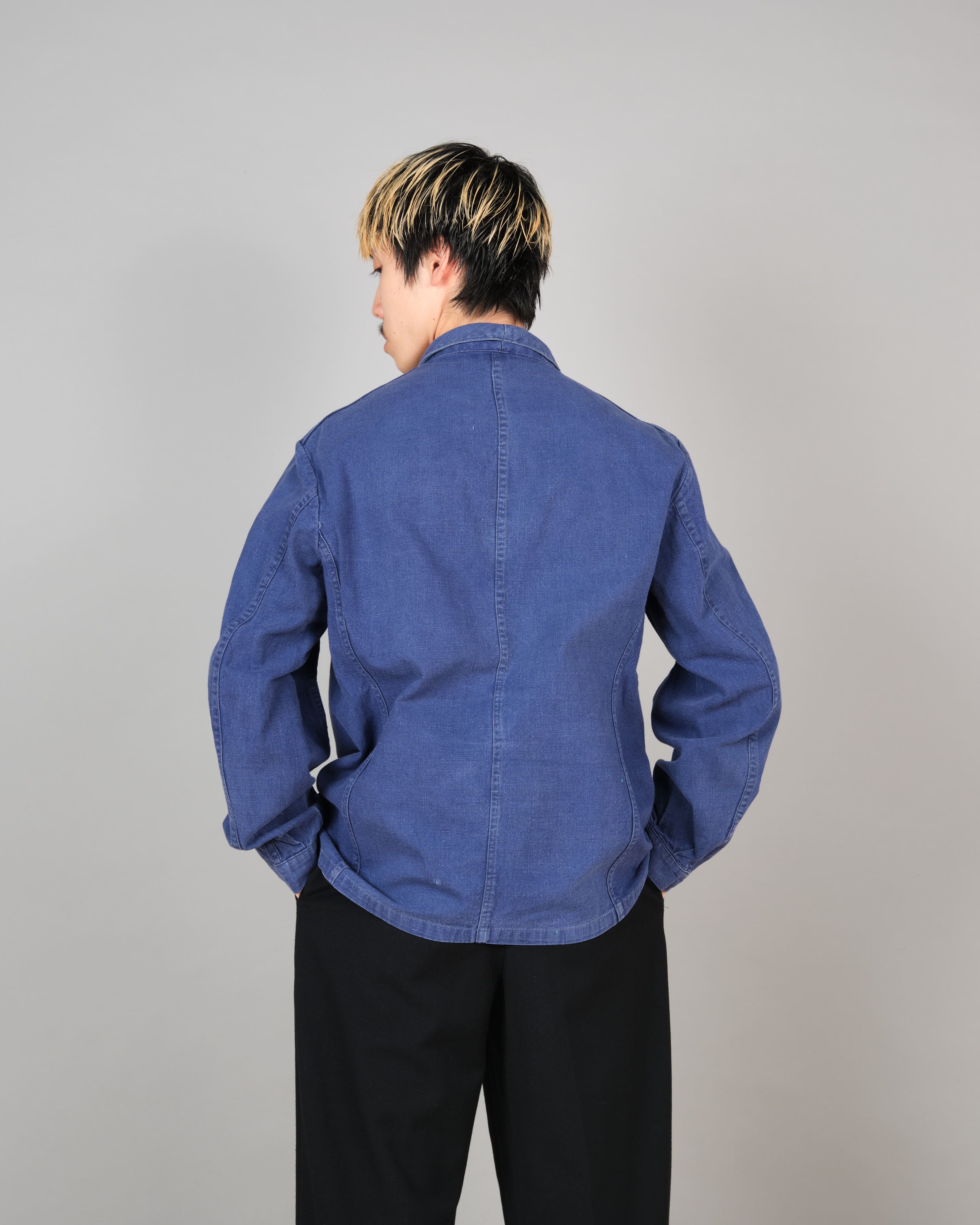 【~50’s】French Vintage Deep Blue Metis Work Jacket