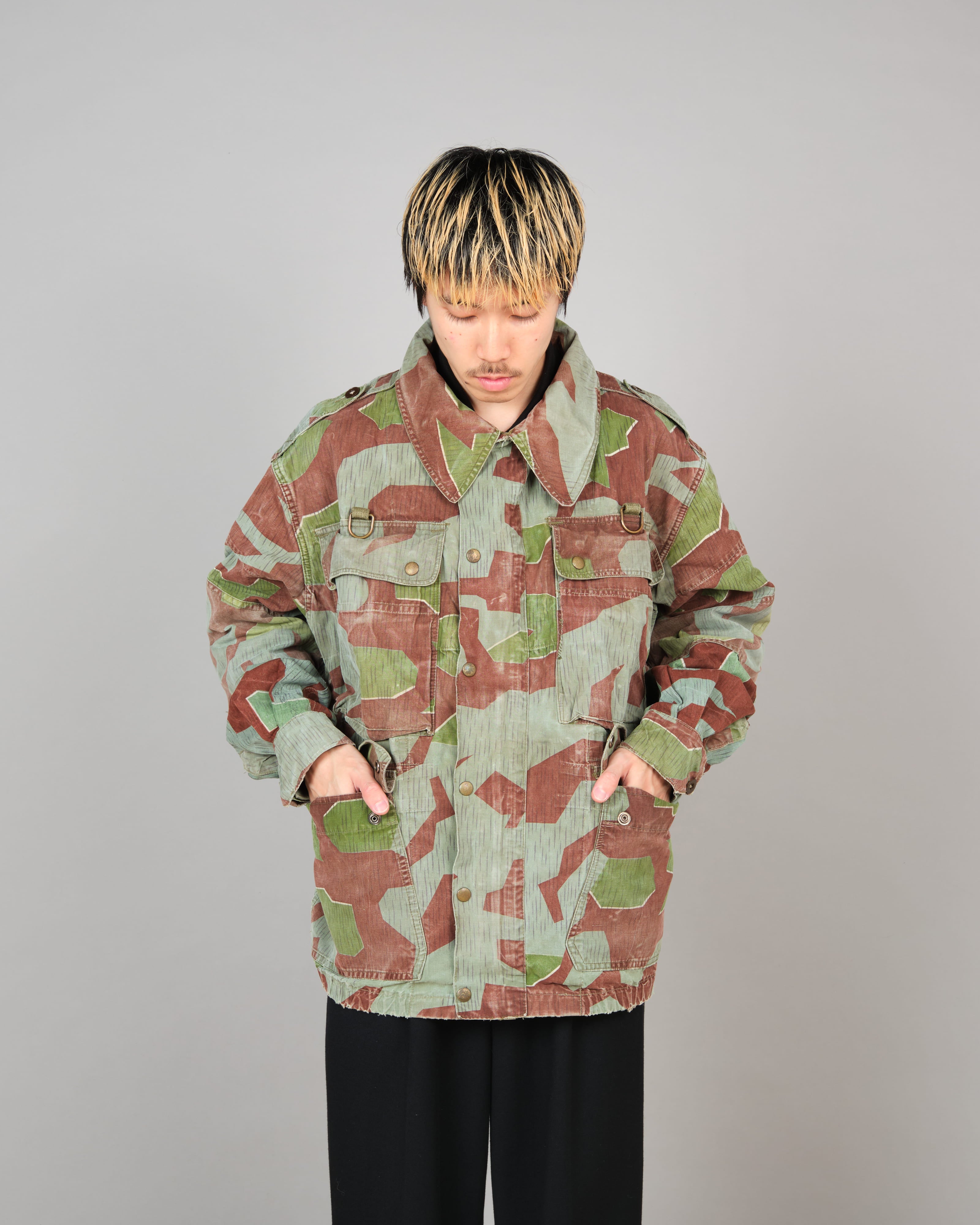 【~50’s】German Army Splinter Camouflage Paratrooper Jacket "Bundeswehr"