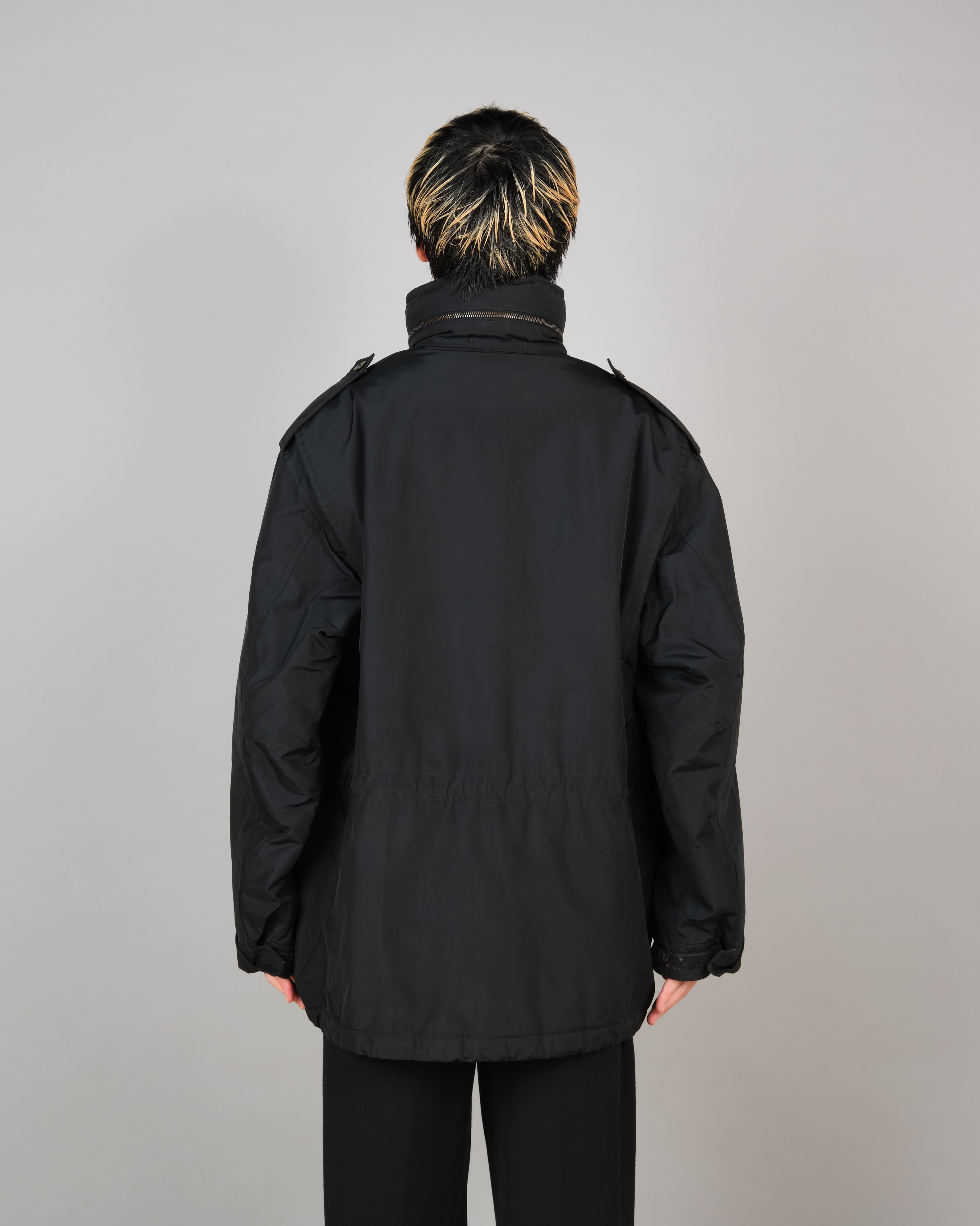 【~90’s】Old allegri M-65 Type Black Nylon Jacket Size.48