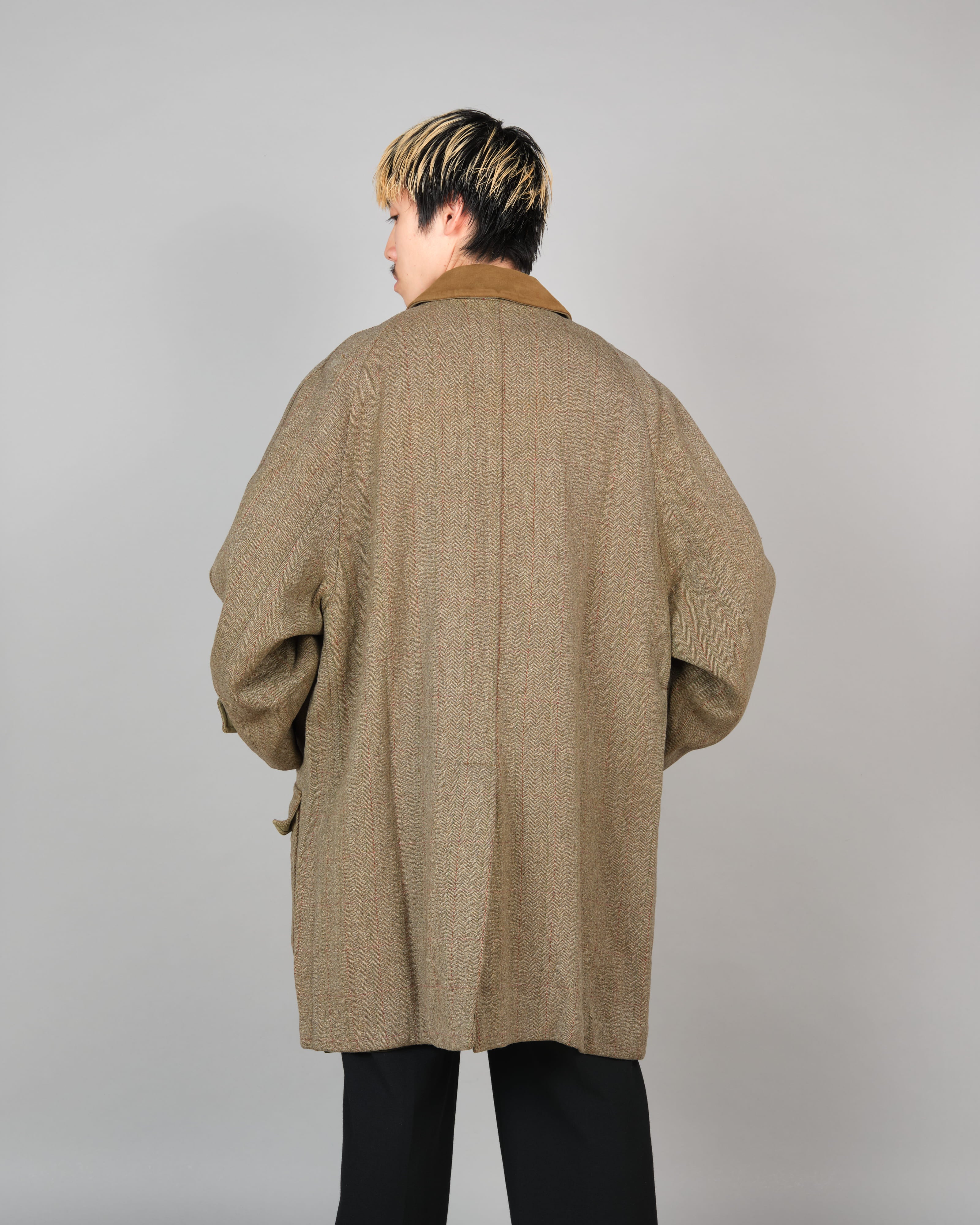 【~60's】Old INVERTERE Wool Tweed Hunting Coat Size.46 "J.C.CORDINGS & CO.LTD 別注"