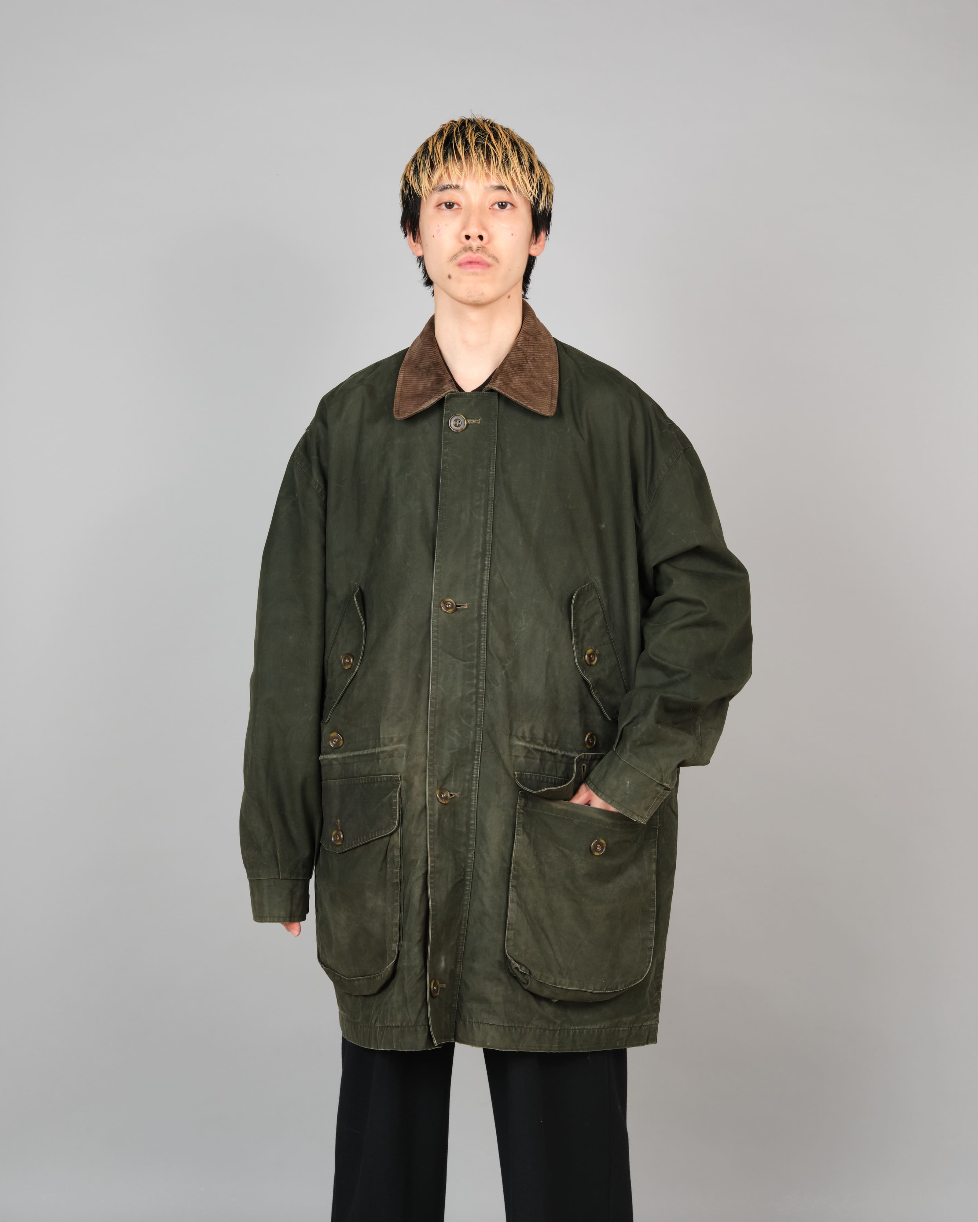 【~90's】Vintage Barbour Ventile Jacket "ENDURANCE" 3 Crest Size.44