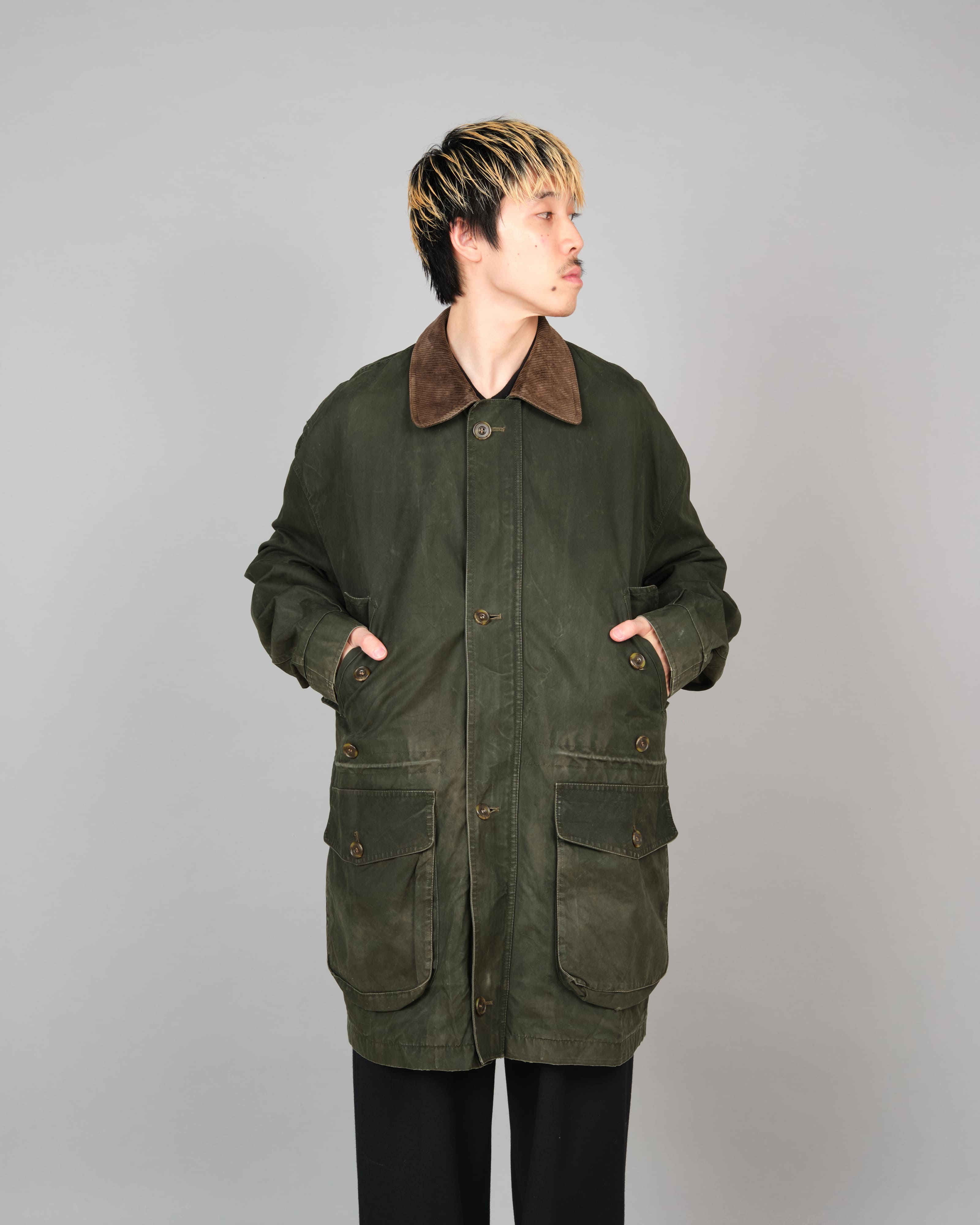 【~90's】Vintage Barbour Ventile Jacket "ENDURANCE" 3 Crest Size.44