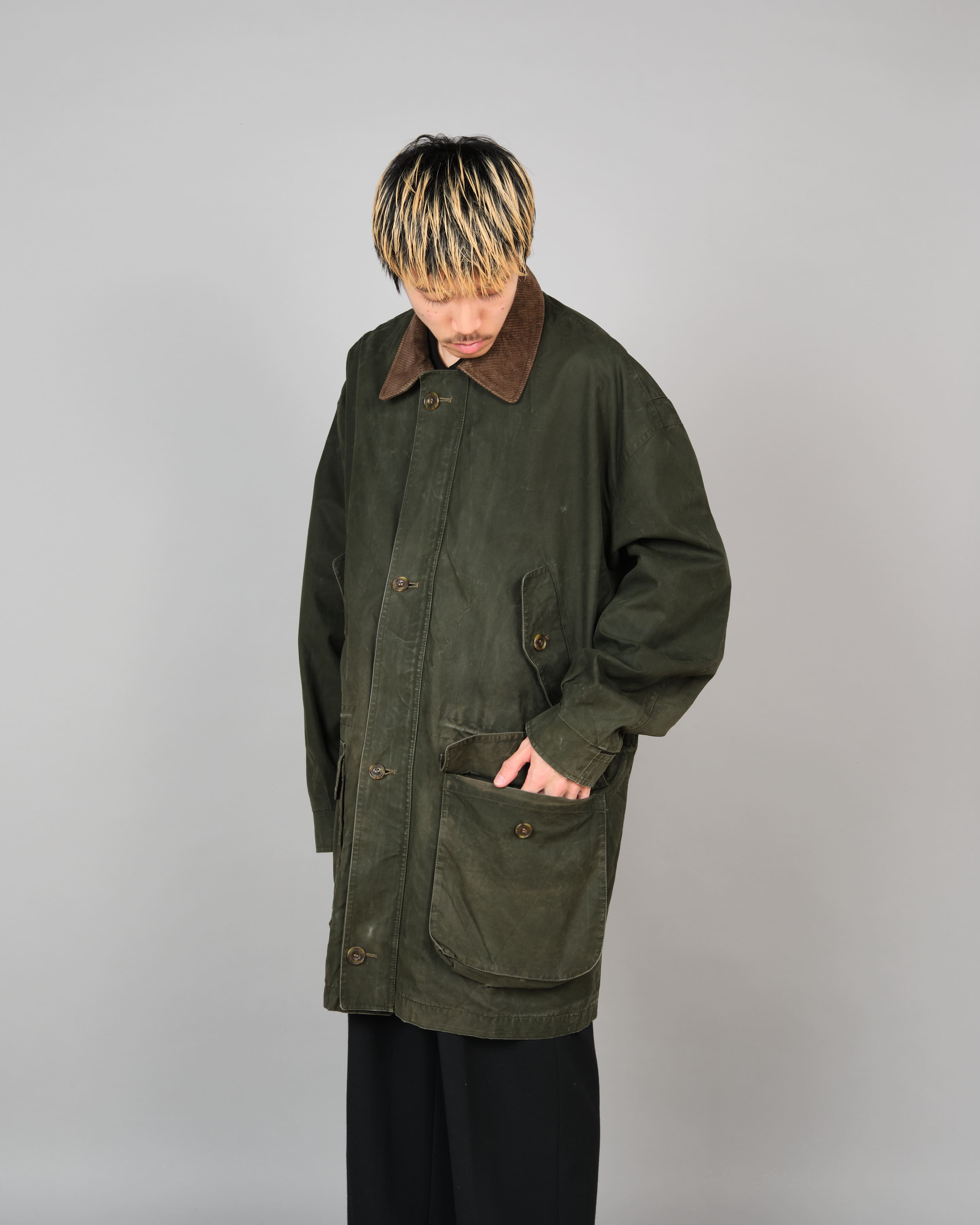 【~90's】Vintage Barbour Ventile Jacket "ENDURANCE" 3 Crest Size.44