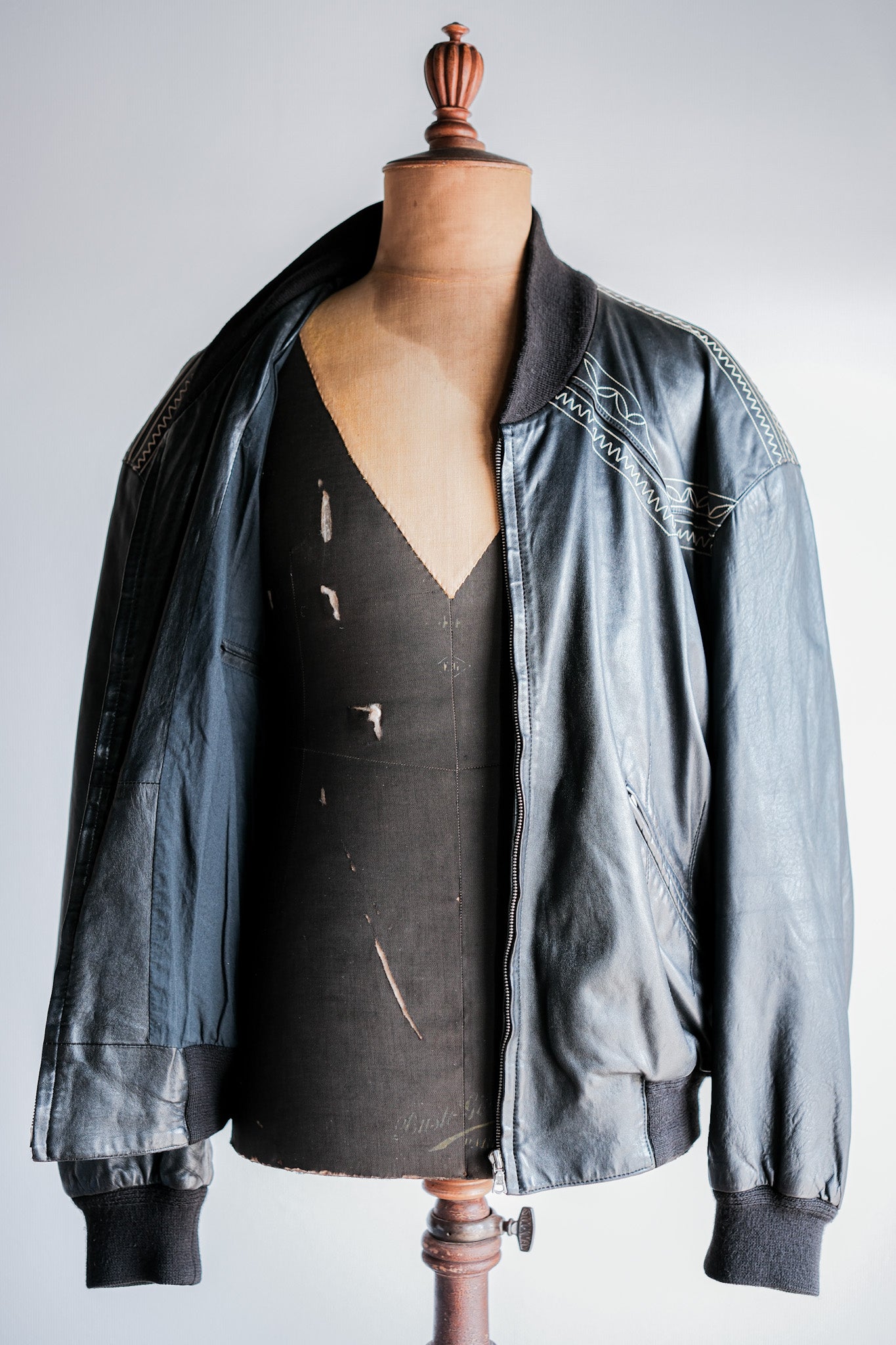 【~80's】Old SERAPHIN Lamb Leather Blouson Size.56