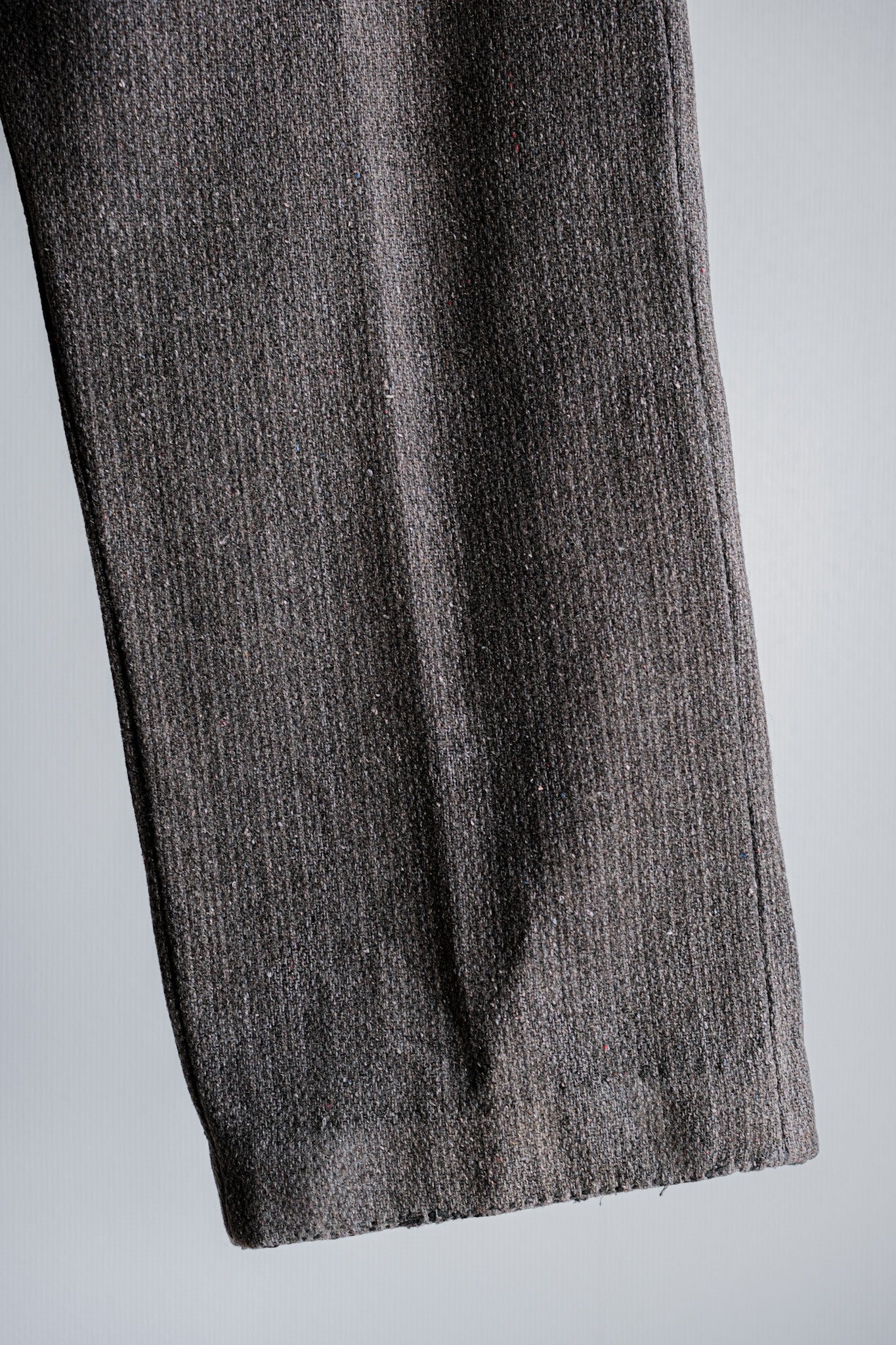 【~30’s】French Vintage Gray Wool Striped Work Pants