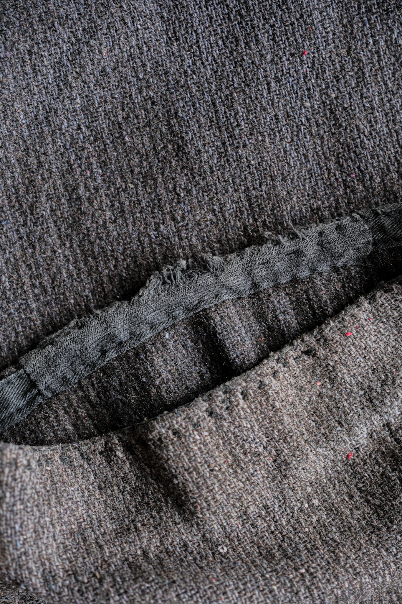 【~30’s】French Vintage Gray Wool Striped Work Pants