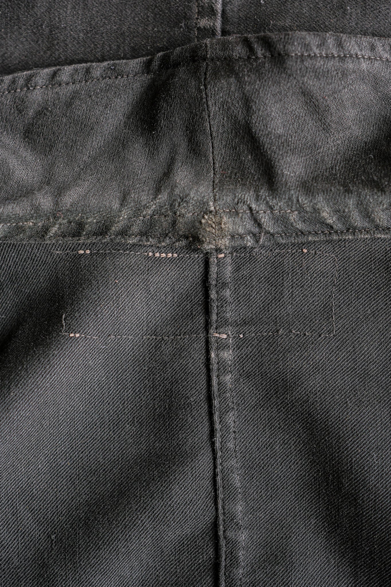 【~30's】French Vintage Black Light Moleskin Work Jacket "4 Buttons"