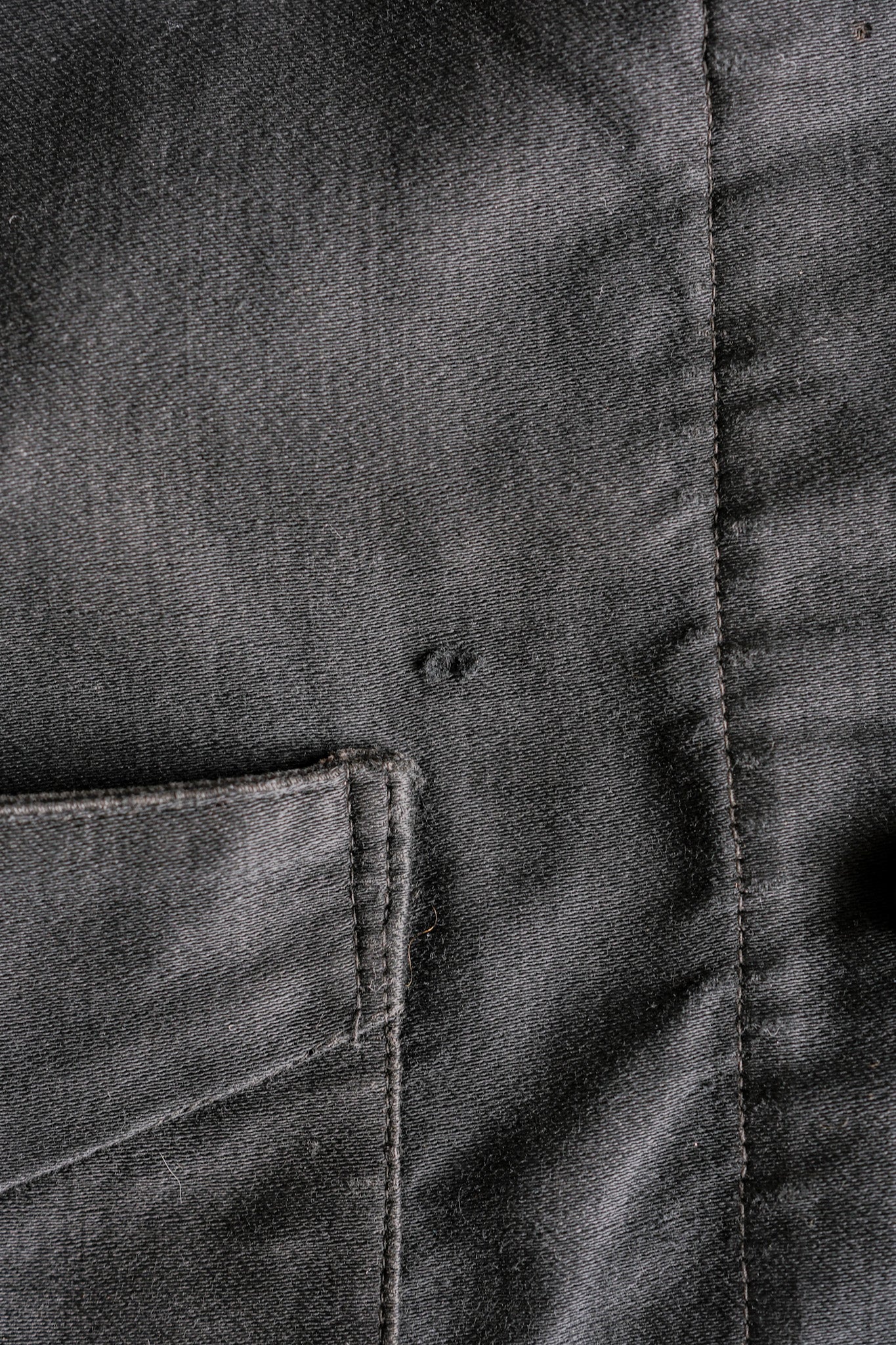 【~30's】French Vintage Black Light Moleskin Work Jacket "4 Buttons"