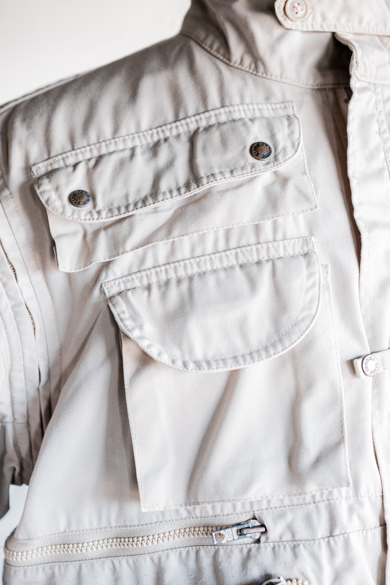 【~90's】Old Renoma Paris Detachable Sleeve Multi Pocket Jacket