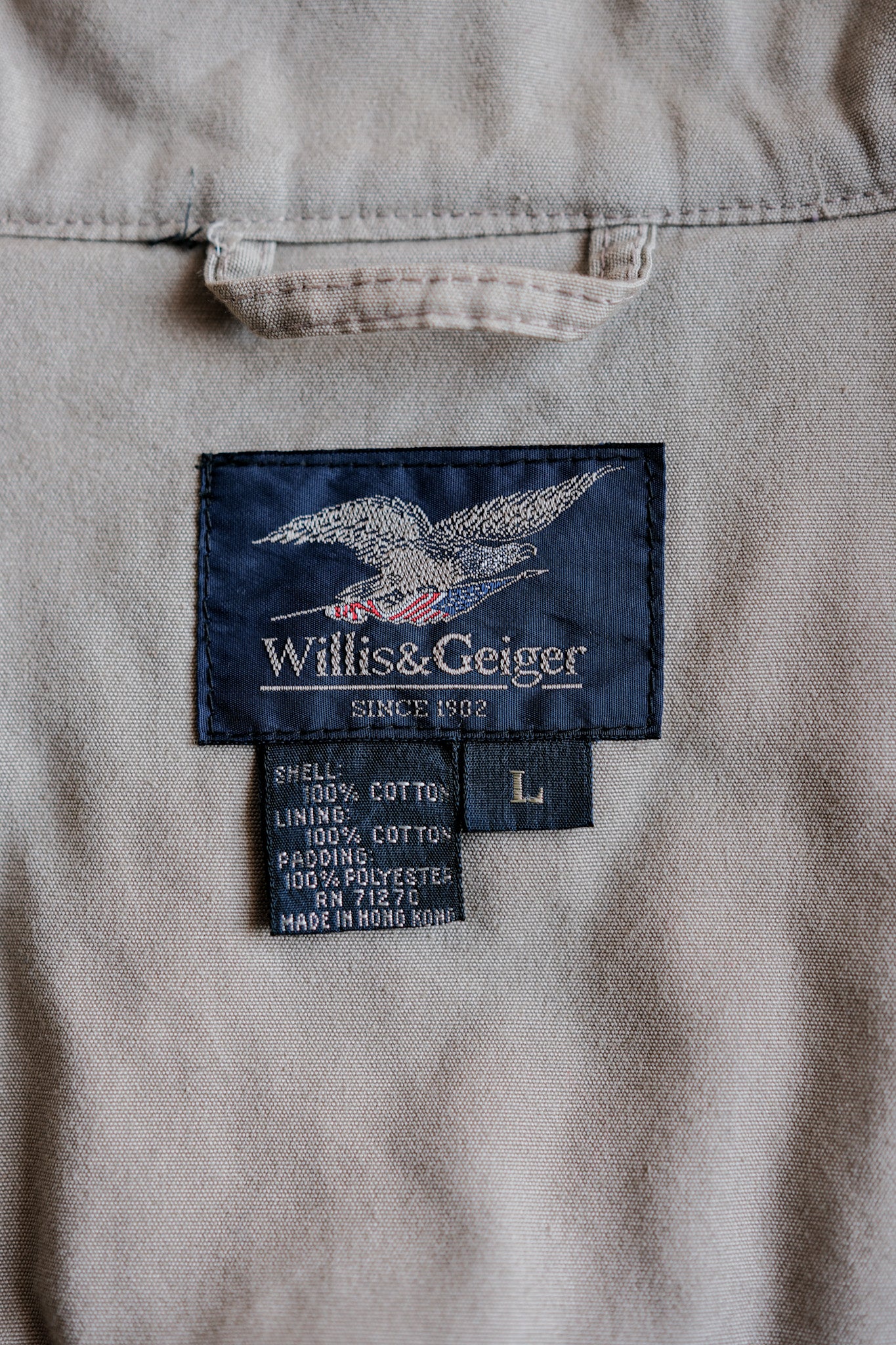 【~90's】Vintage Willis&Geiger Cotton Hunting Vest Size.L