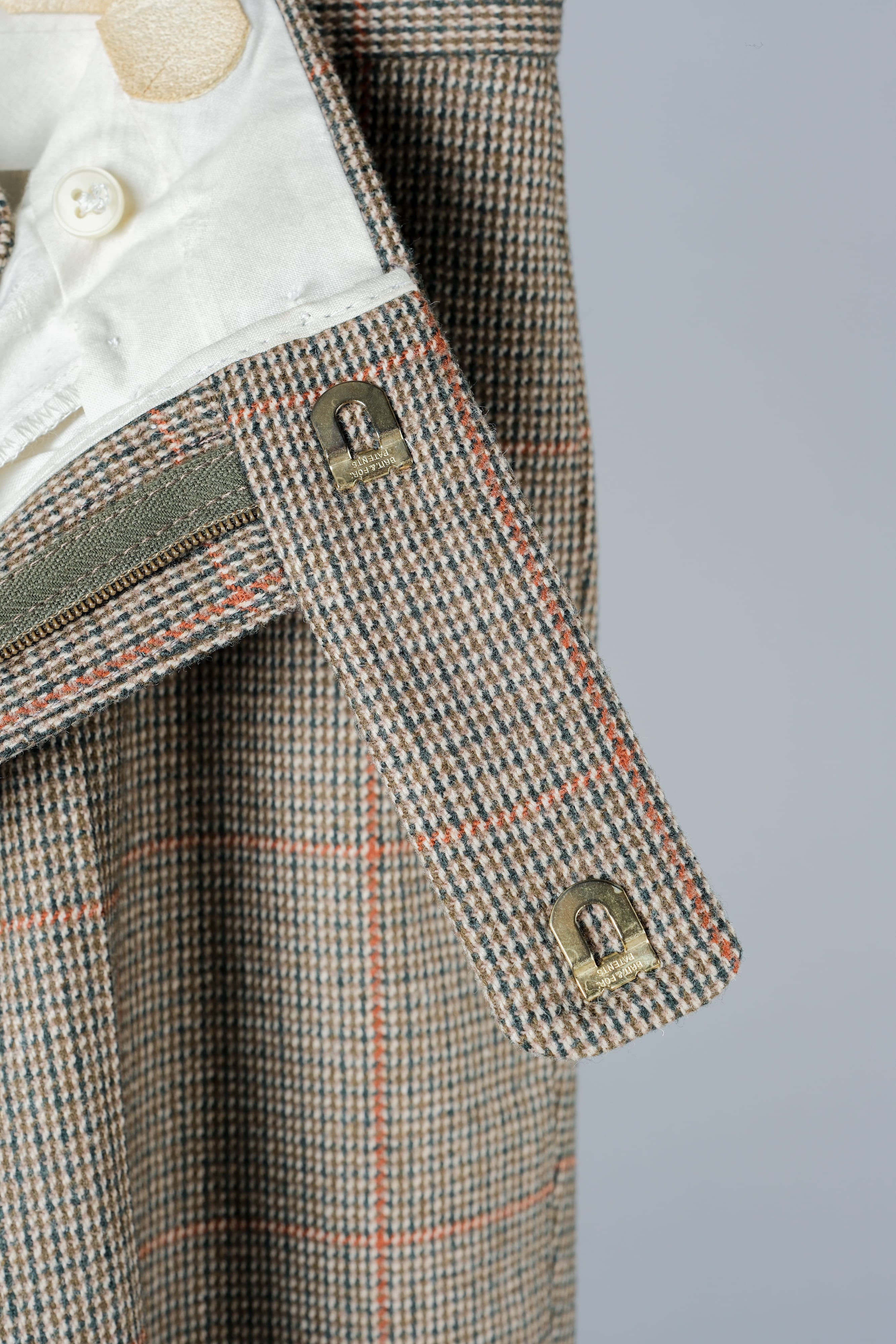 【~70's】British Vintage Wool Plaid Trousers