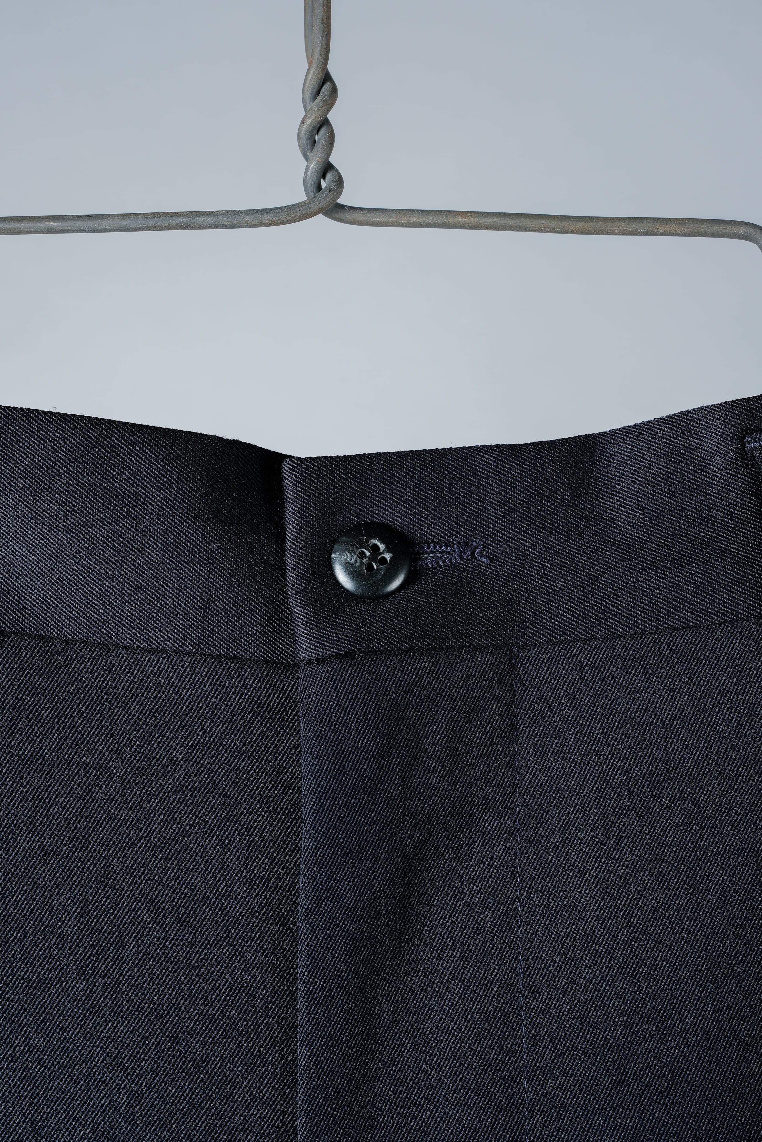 【~90's】Italian Vintage 1 Tuck Wool Gabardine Trousers Size.50