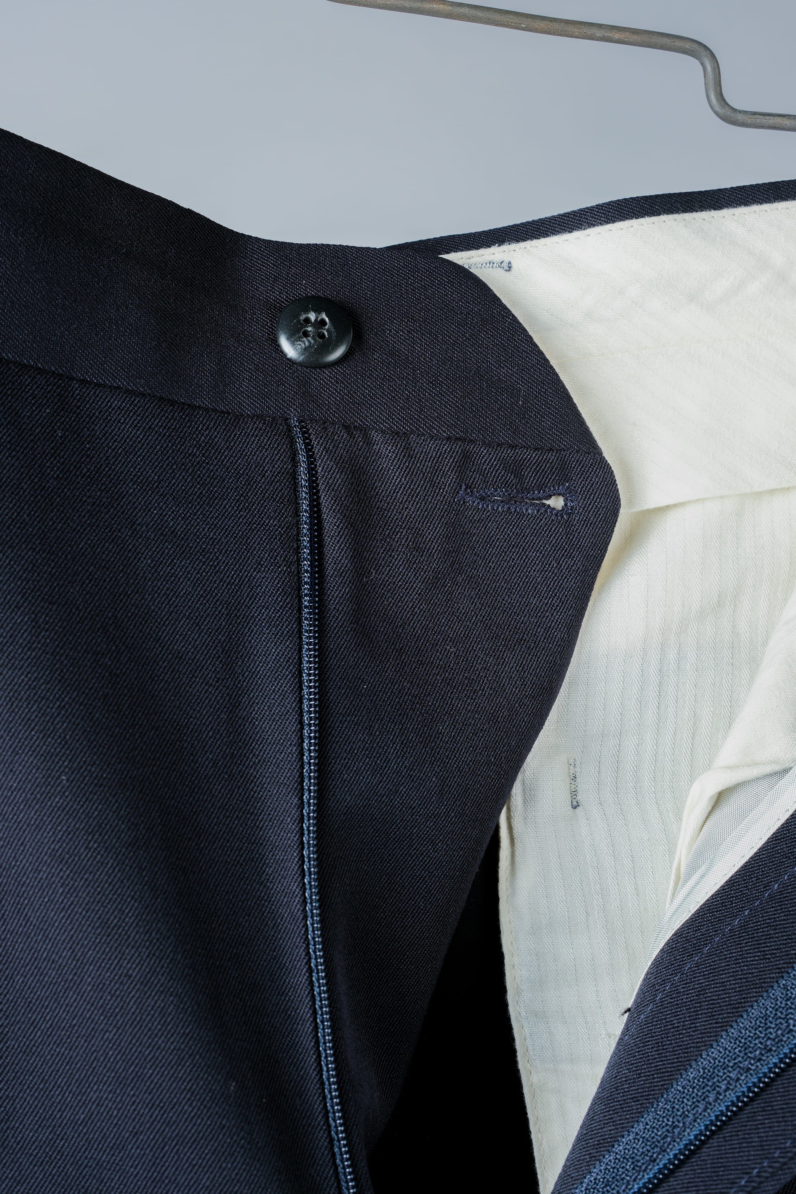 【~90's】Italian Vintage 1 Tuck Wool Gabardine Trousers Size.50