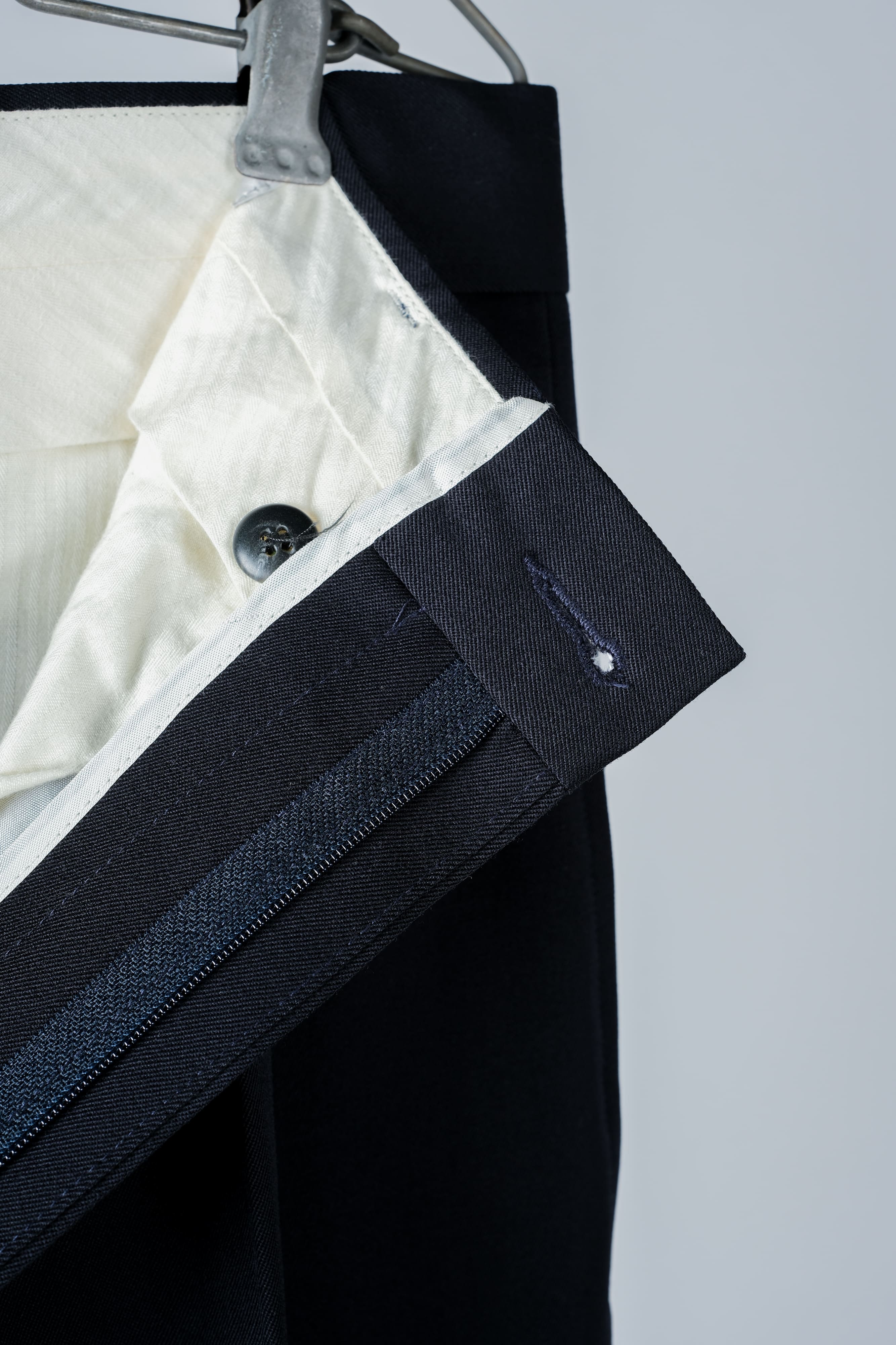 【~90's】Italian Vintage 1 Tuck Wool Gabardine Trousers Size.50