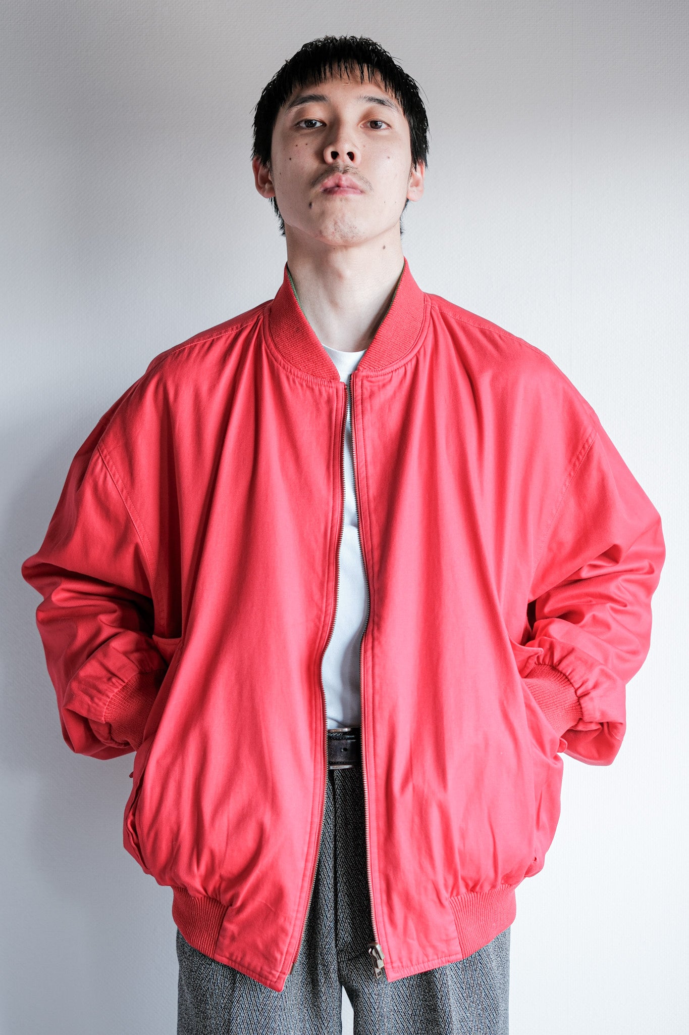【~70’s】Old GUCCI Cotton Reversible Blouson Size.50