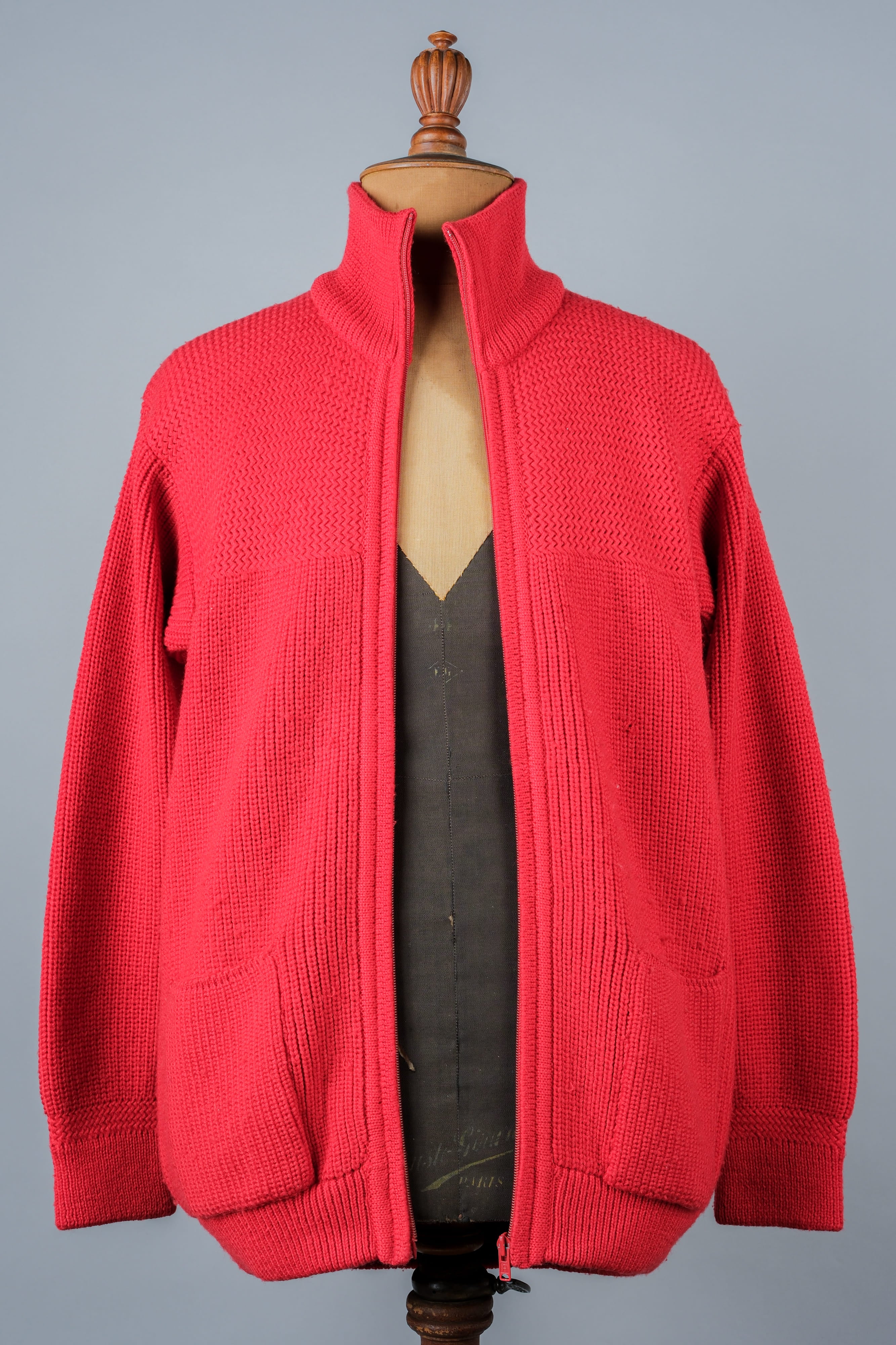 【~80's】Italian Vintage Wool Drivers Knit Size.50