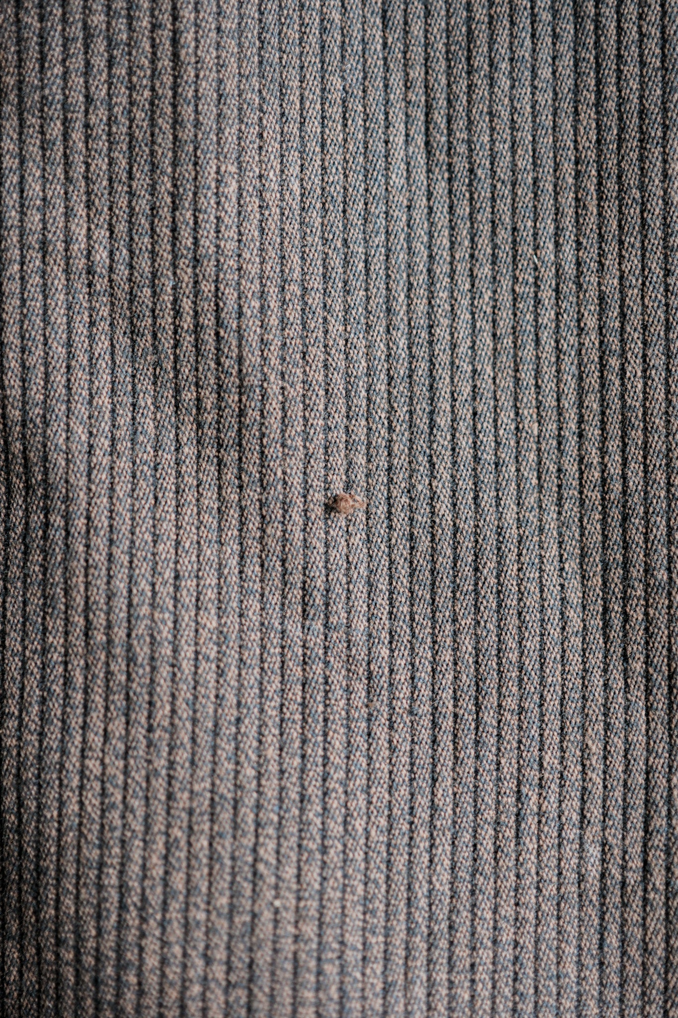 【~50's】French Vintage Brown Salt & Pepper Cotton Pique Hunting Jacket