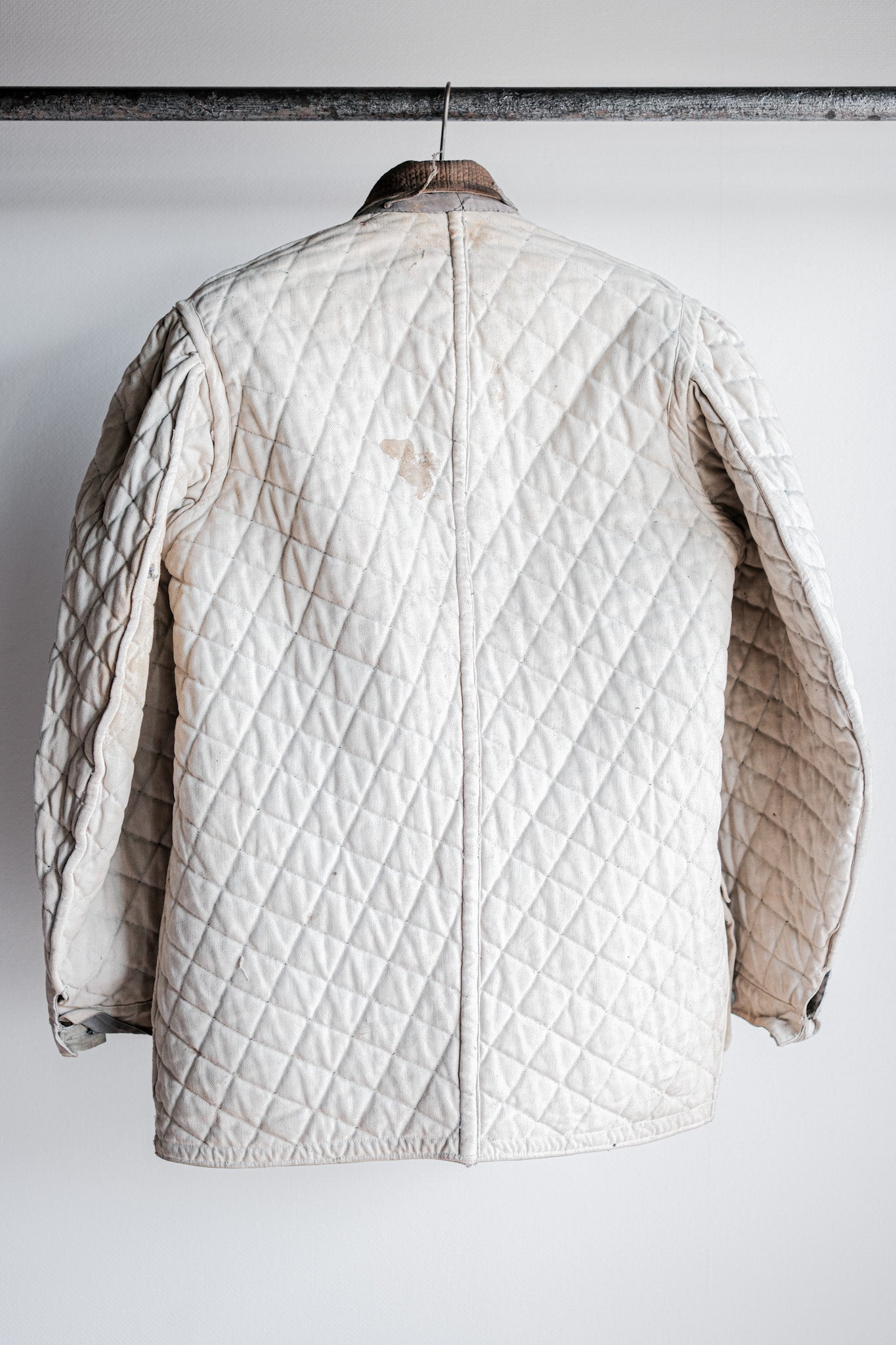 【~40's】WWⅡ German Army Gray-White Reversible Quilted Winter Parka "Modified" "Wehrmacht"