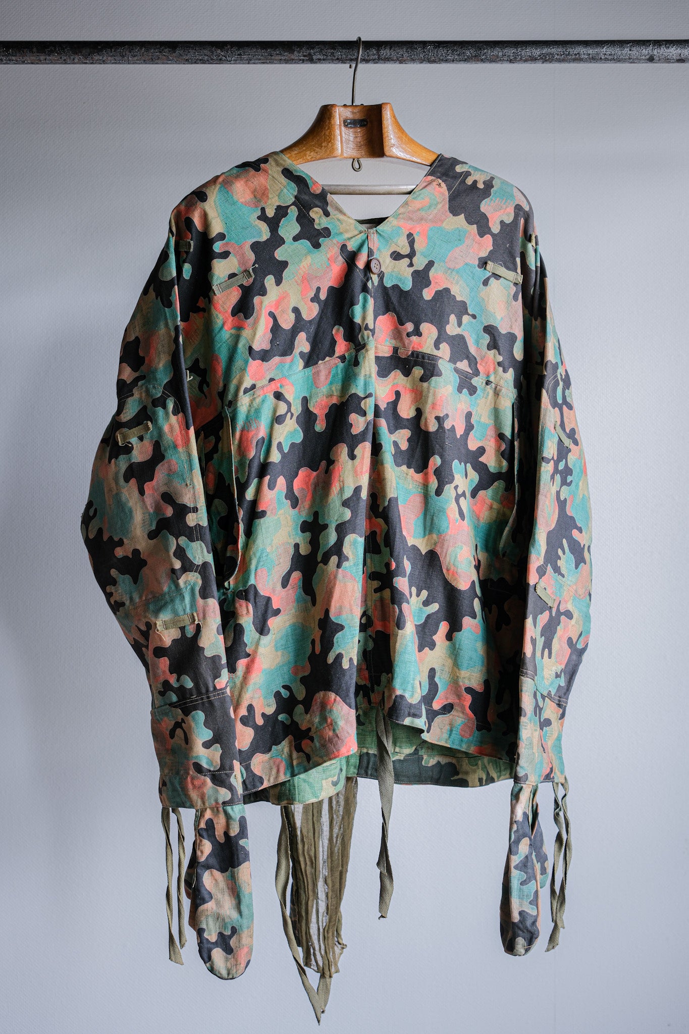 【~50's】Czechoslovakian Army Dubaky Camouflage Reversible Smock "Dead Stock"