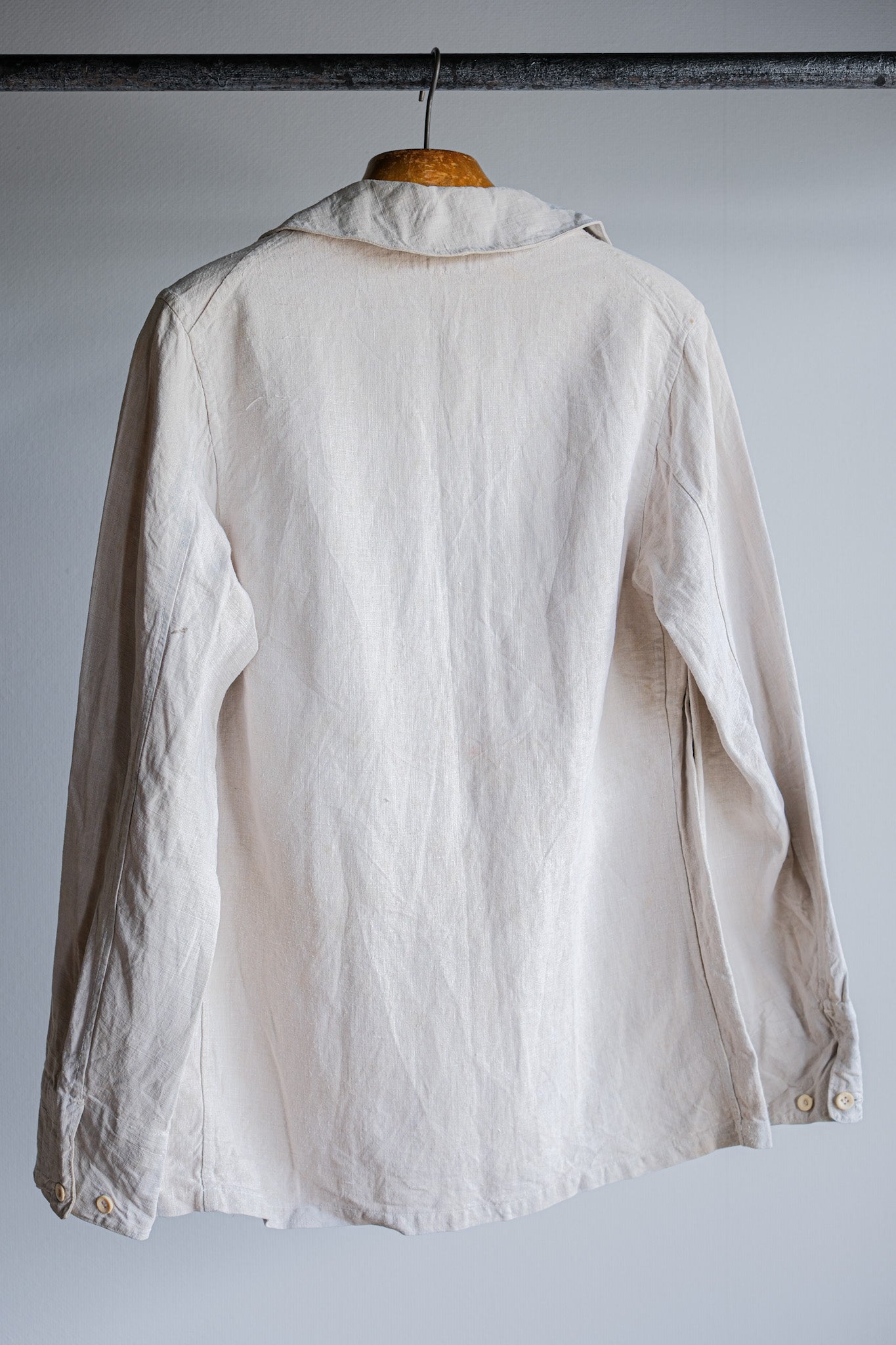 【~30's】French Navy Linen Sailor Work Smock Size.B4 "Marine Nationale"