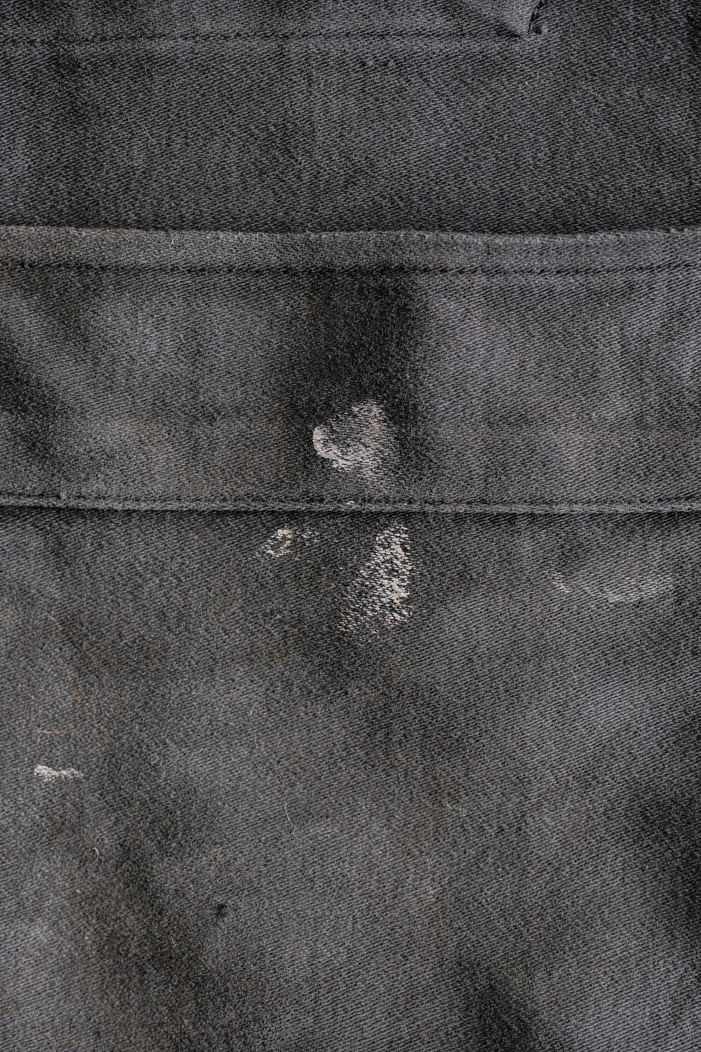 【~40's】French Vintage Black Moleskin Work Jacket "Adolphe Lafont"