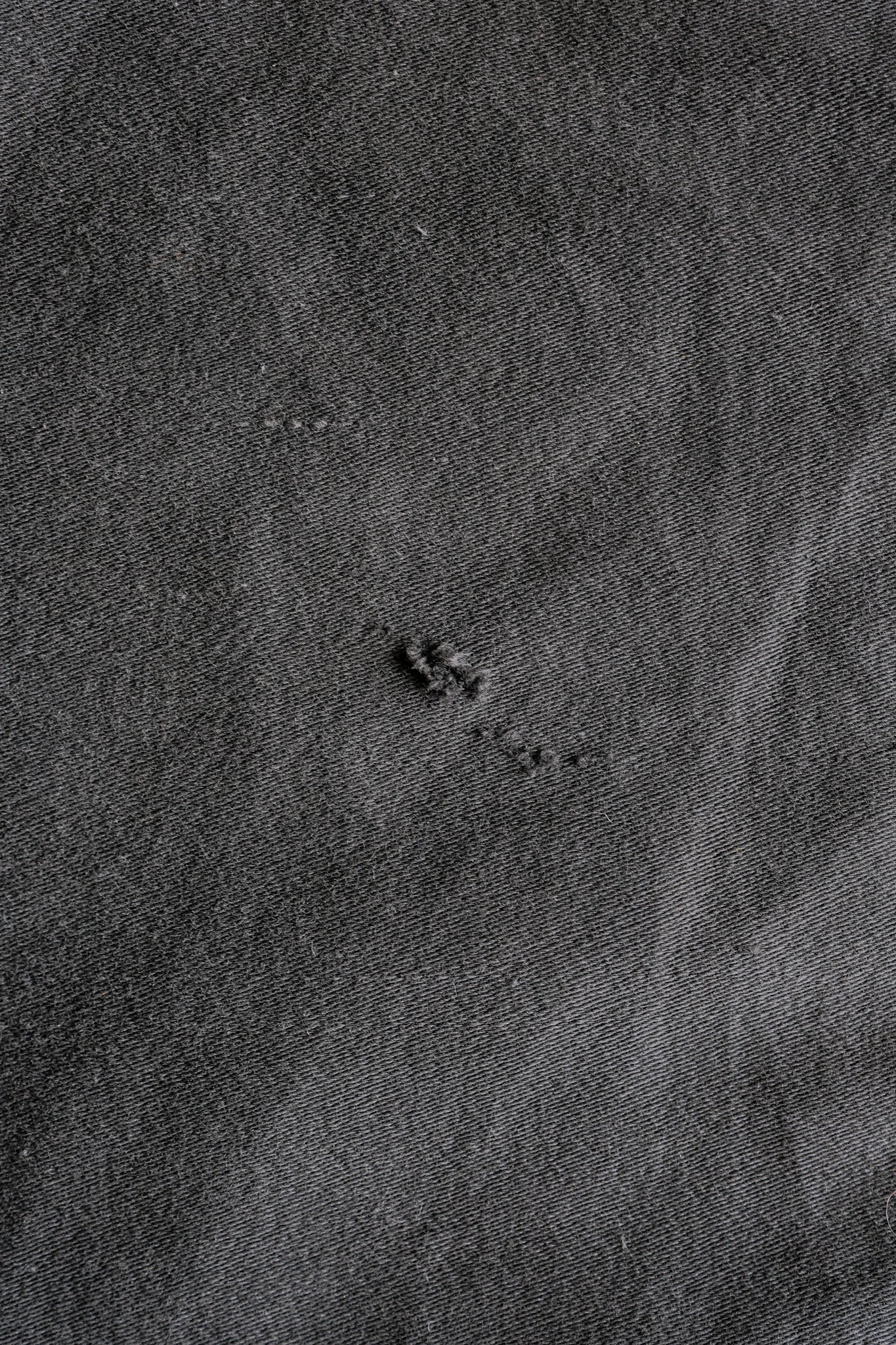 【~40's】French Vintage Black Moleskin Work Jacket "Adolphe Lafont"