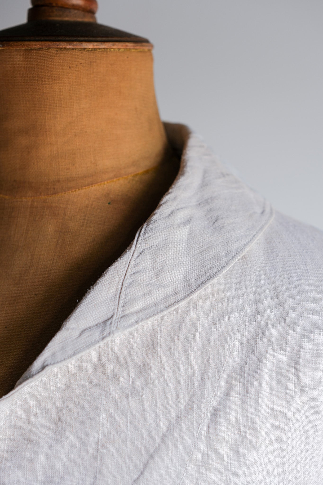 【~30's】French Navy Linen Sailor Work Smock Size.B4 "Marine Nationale"