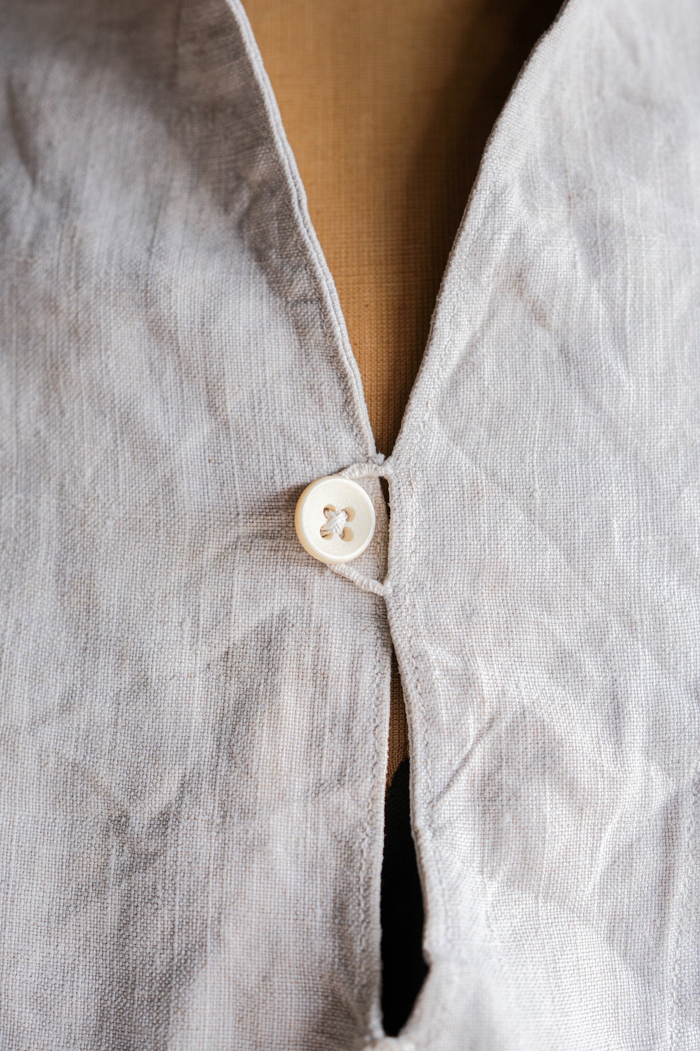 【~30's】French Navy Linen Sailor Work Smock Size.B4 "Marine Nationale"