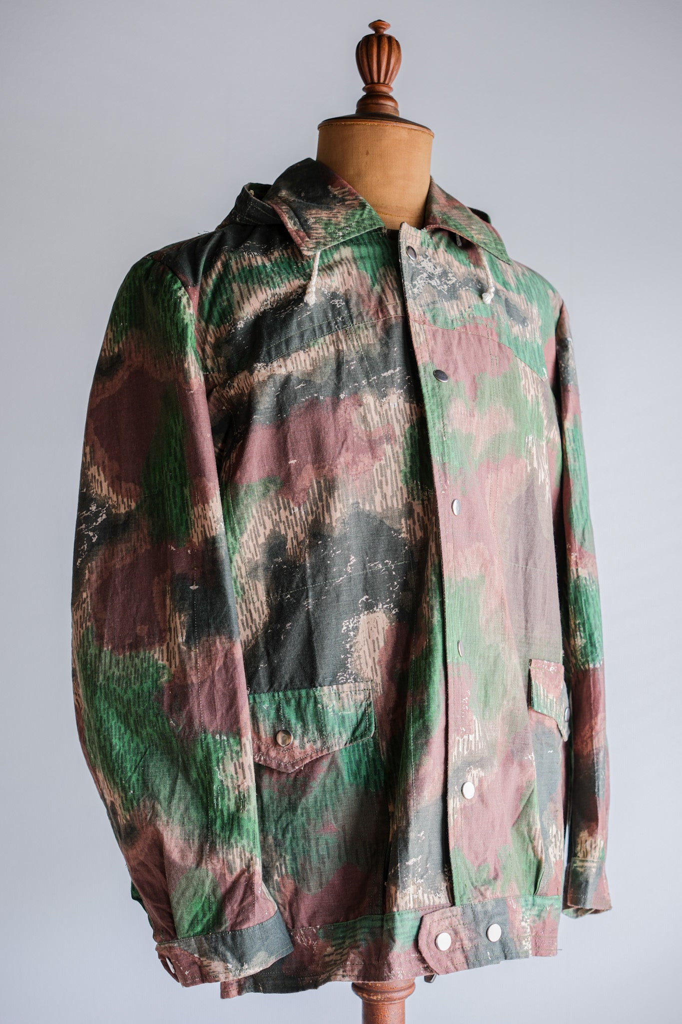【~60's】Czechoslovakian Army Sumpfmuster Pattern Camouflage Jacket With Hood "Localmade"