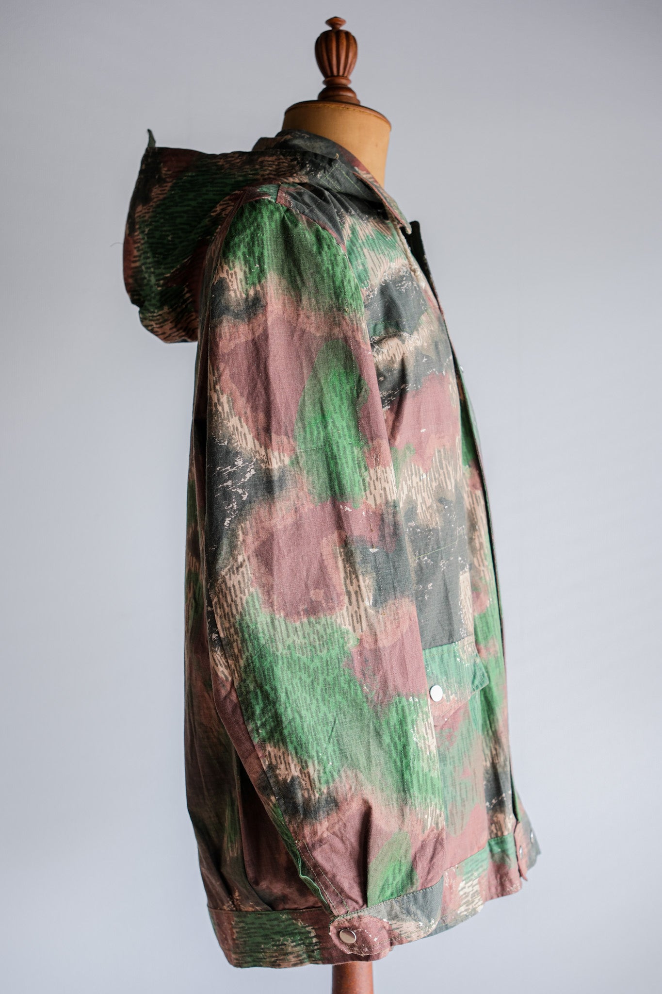【~60's】Czechoslovakian Army Sumpfmuster Pattern Camouflage Jacket With Hood "Localmade"