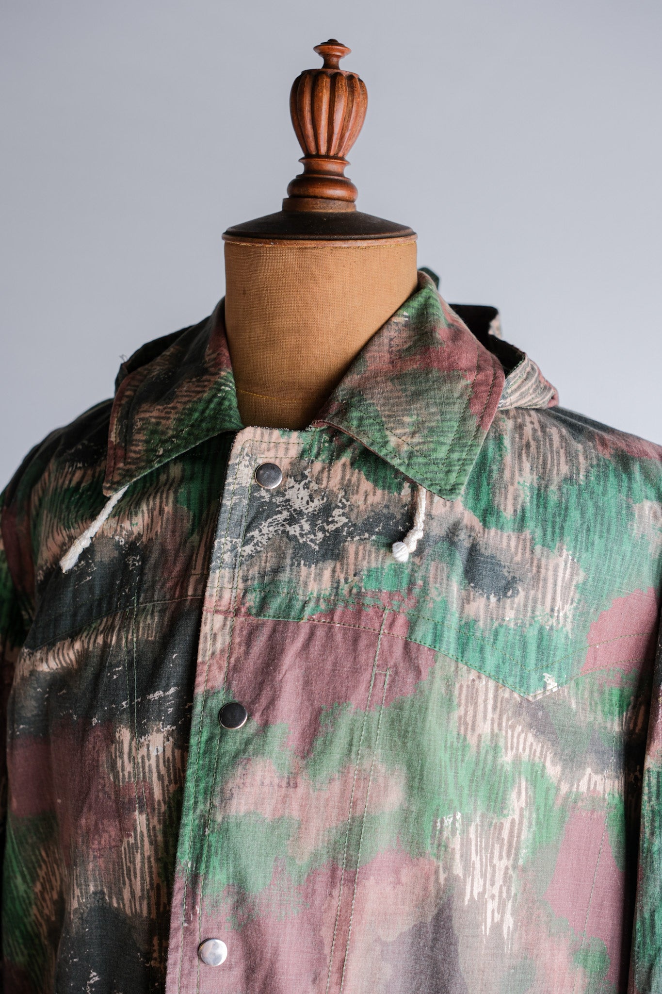 【~60's】Czechoslovakian Army Sumpfmuster Pattern Camouflage Jacket With Hood "Localmade"