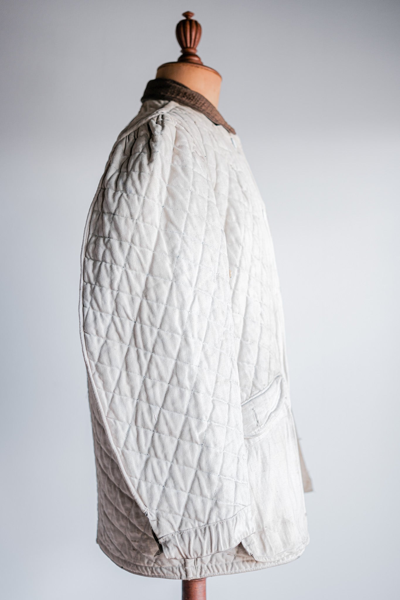 【~40's】WWⅡ German Army Gray-White Reversible Quilted Winter Parka "Modified" "Wehrmacht"