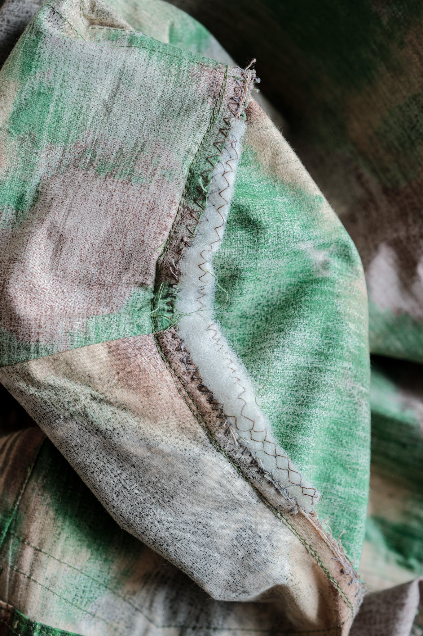 【~60's】Czechoslovakian Army Sumpfmuster Pattern Camouflage Jacket With Hood "Localmade"