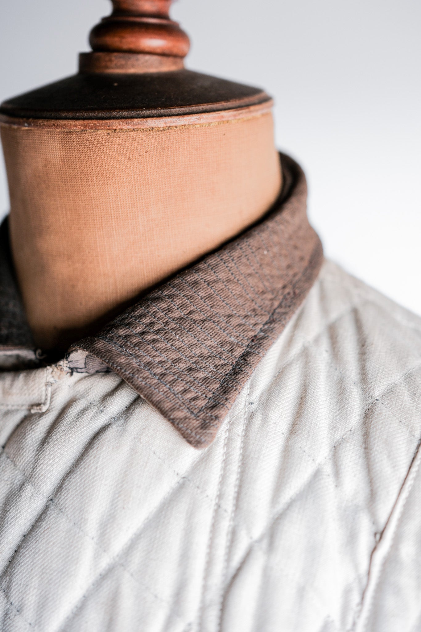 【~40's】WWⅡ German Army Gray-White Reversible Quilted Winter Parka "Modified" "Wehrmacht"