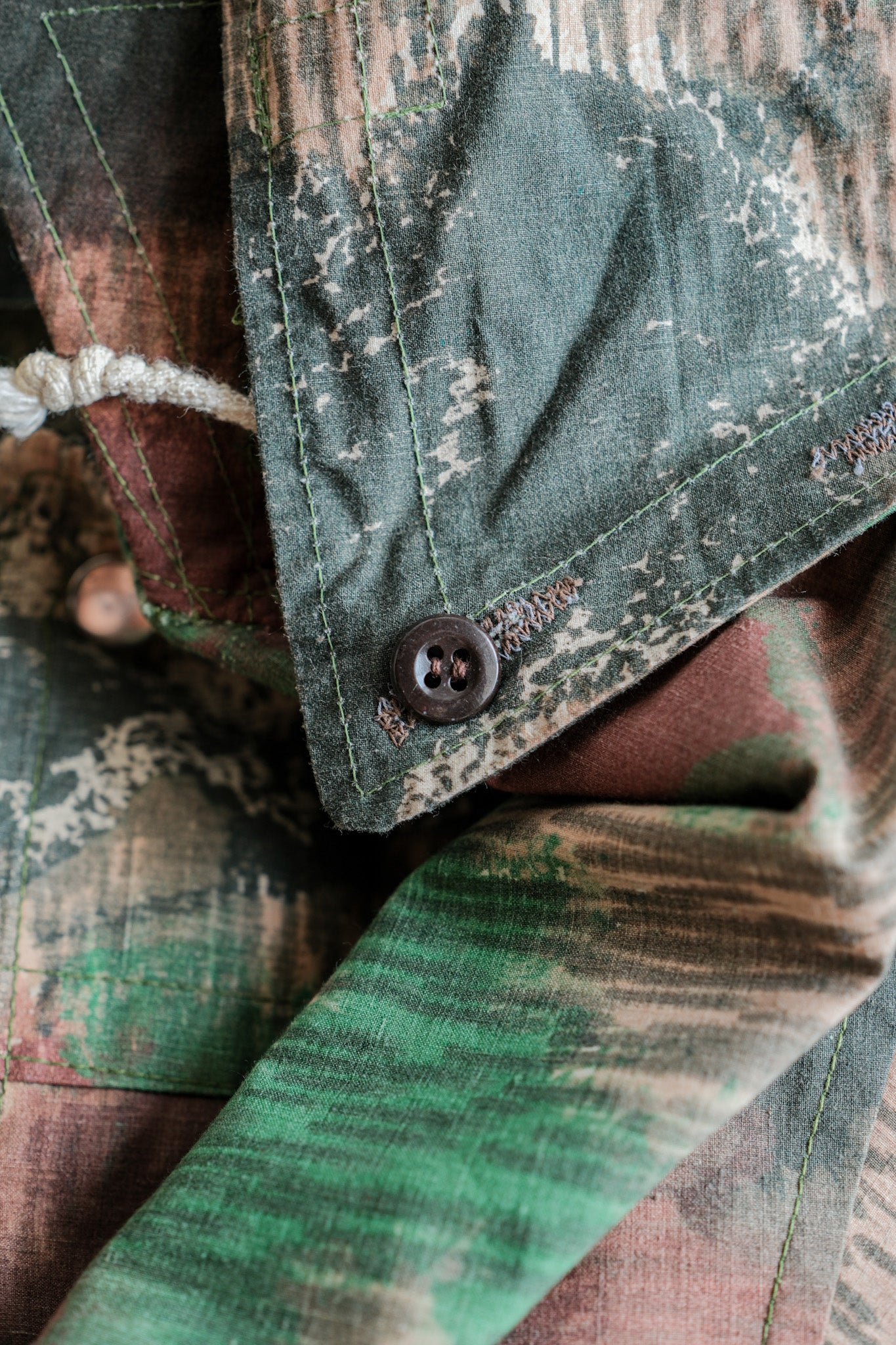 【~60's】Czechoslovakian Army Sumpfmuster Pattern Camouflage Jacket With Hood "Localmade"