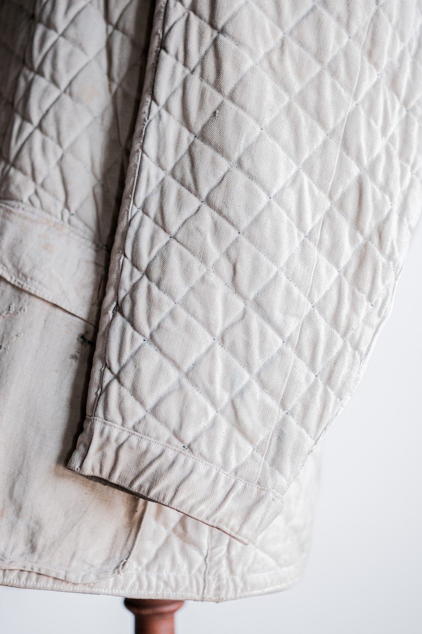 【~40's】WWⅡ German Army Gray-White Reversible Quilted Winter Parka "Modified" "Wehrmacht"