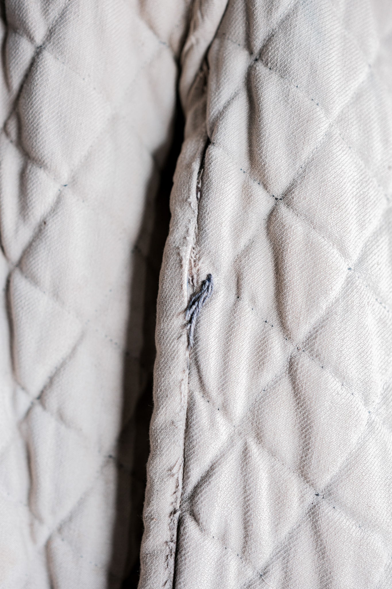 【~40's】WWⅡ German Army Gray-White Reversible Quilted Winter Parka "Modified" "Wehrmacht"