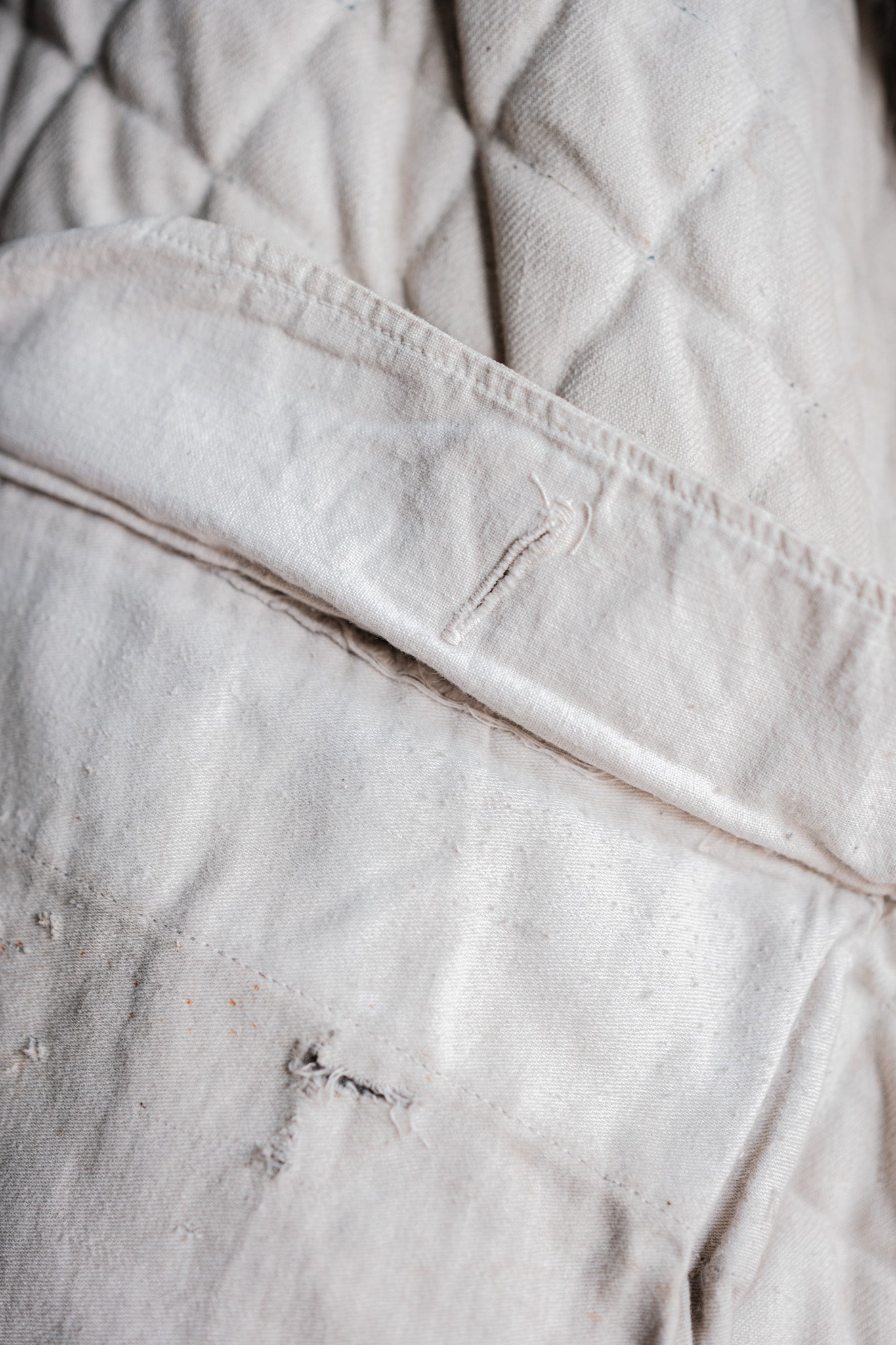 【~40's】WWⅡ German Army Gray-White Reversible Quilted Winter Parka "Modified" "Wehrmacht"