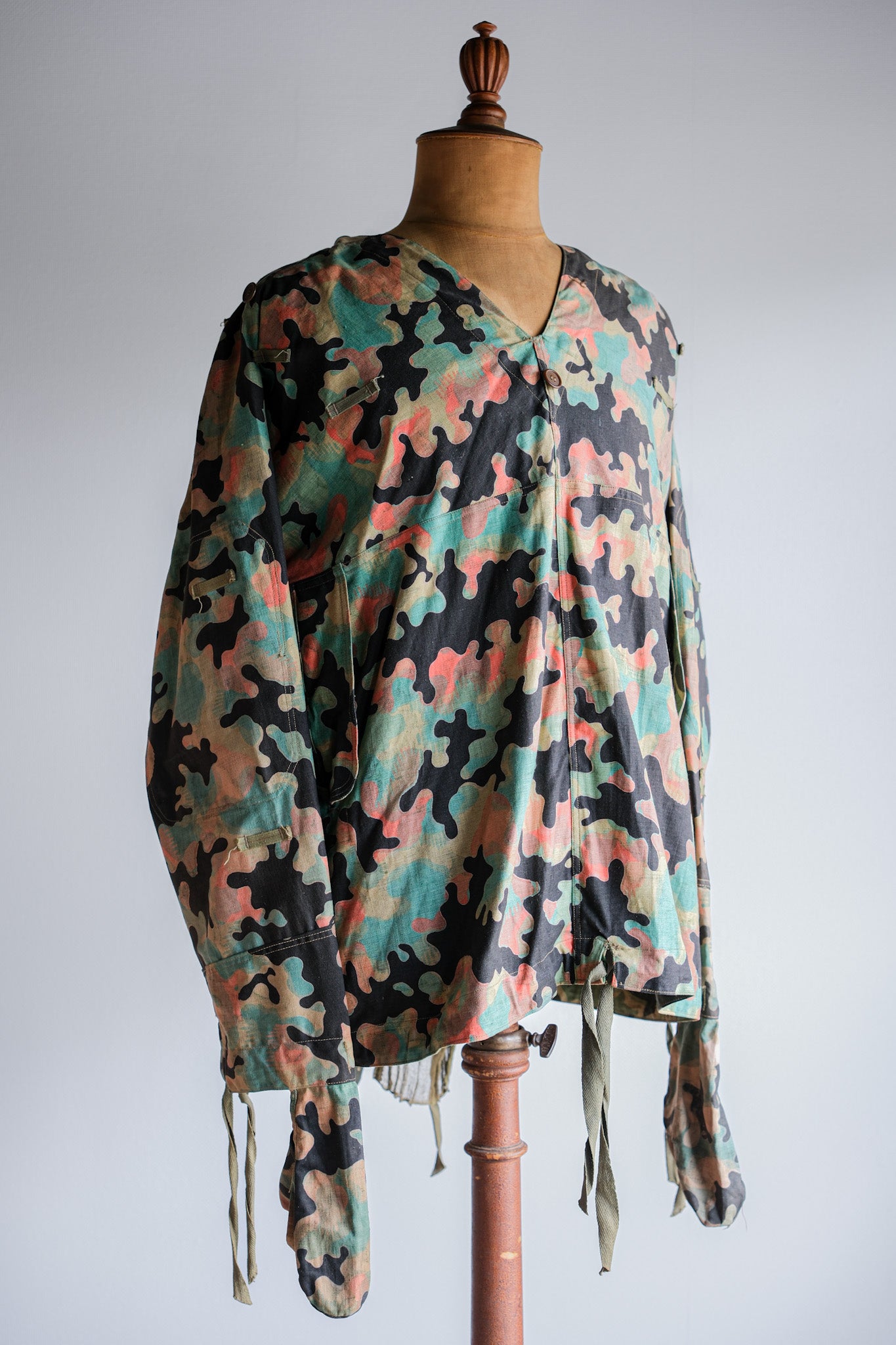 【~50's】Czechoslovakian Army Dubaky Camouflage Reversible Smock "Dead Stock"