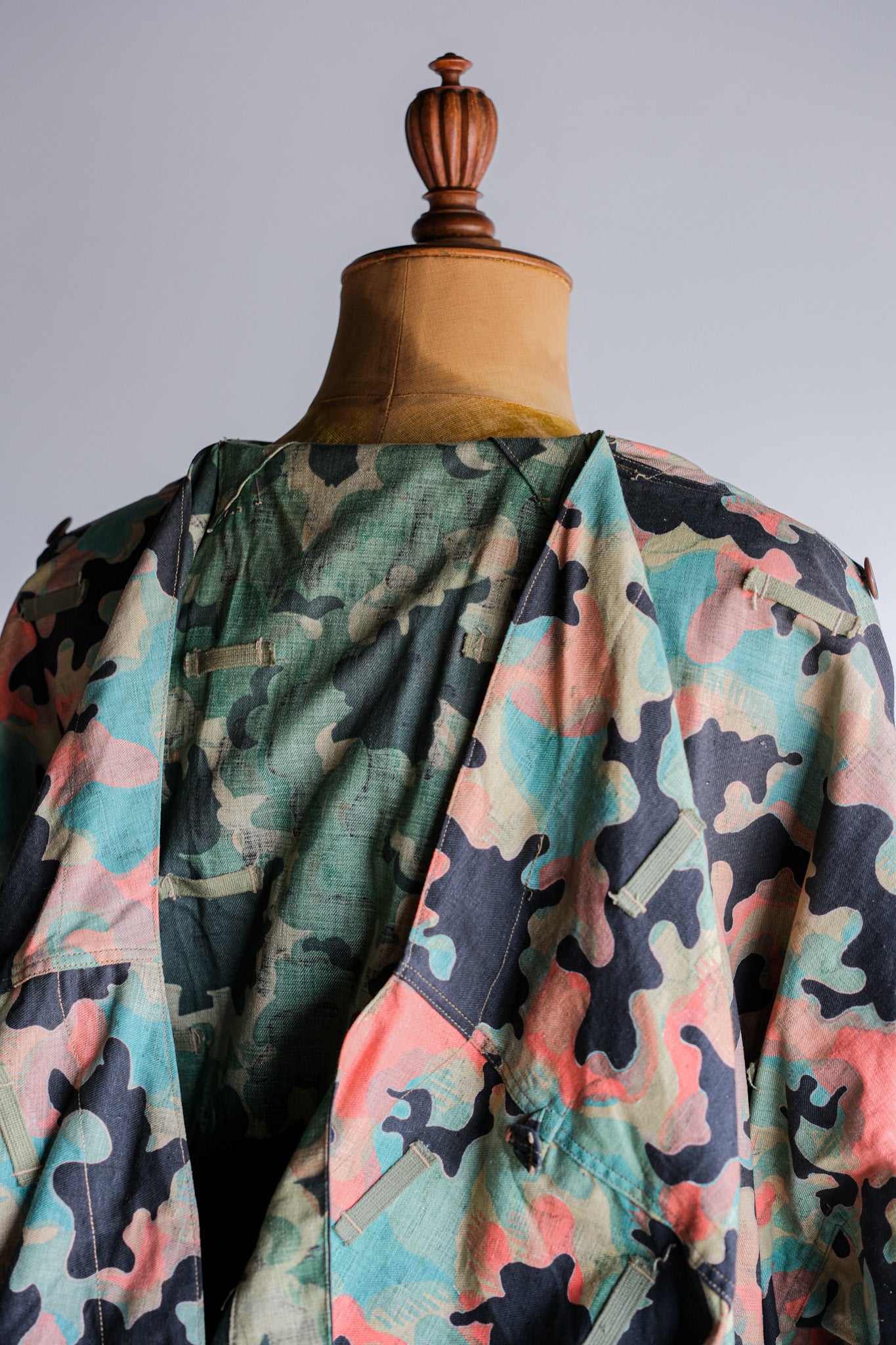 【~50's】Czechoslovakian Army Dubaky Camouflage Reversible Smock "Dead Stock"
