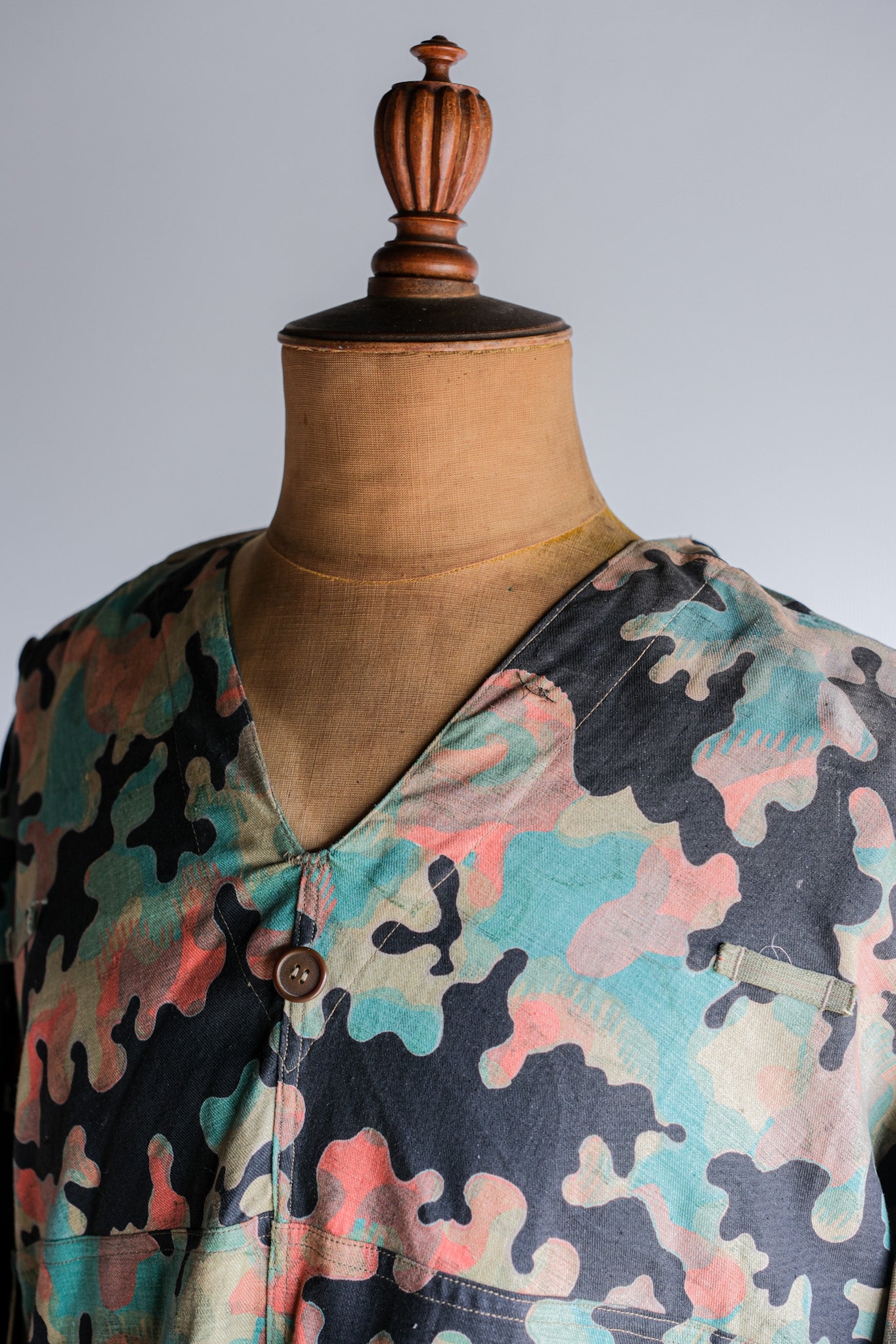 【~50's】Czechoslovakian Army Dubaky Camouflage Reversible Smock "Dead Stock"