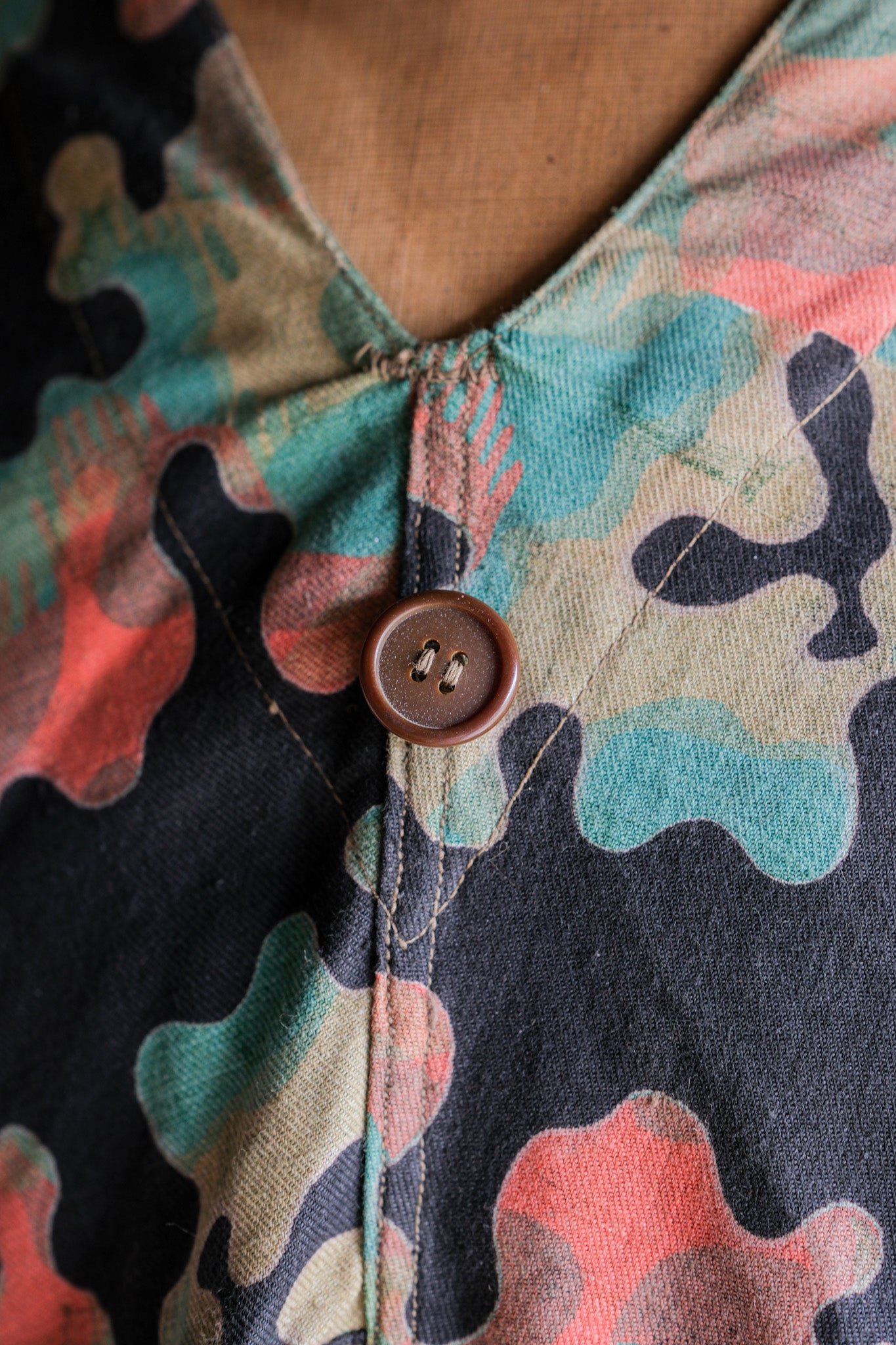 【~50's】Czechoslovakian Army Dubaky Camouflage Reversible Smock "Dead Stock"