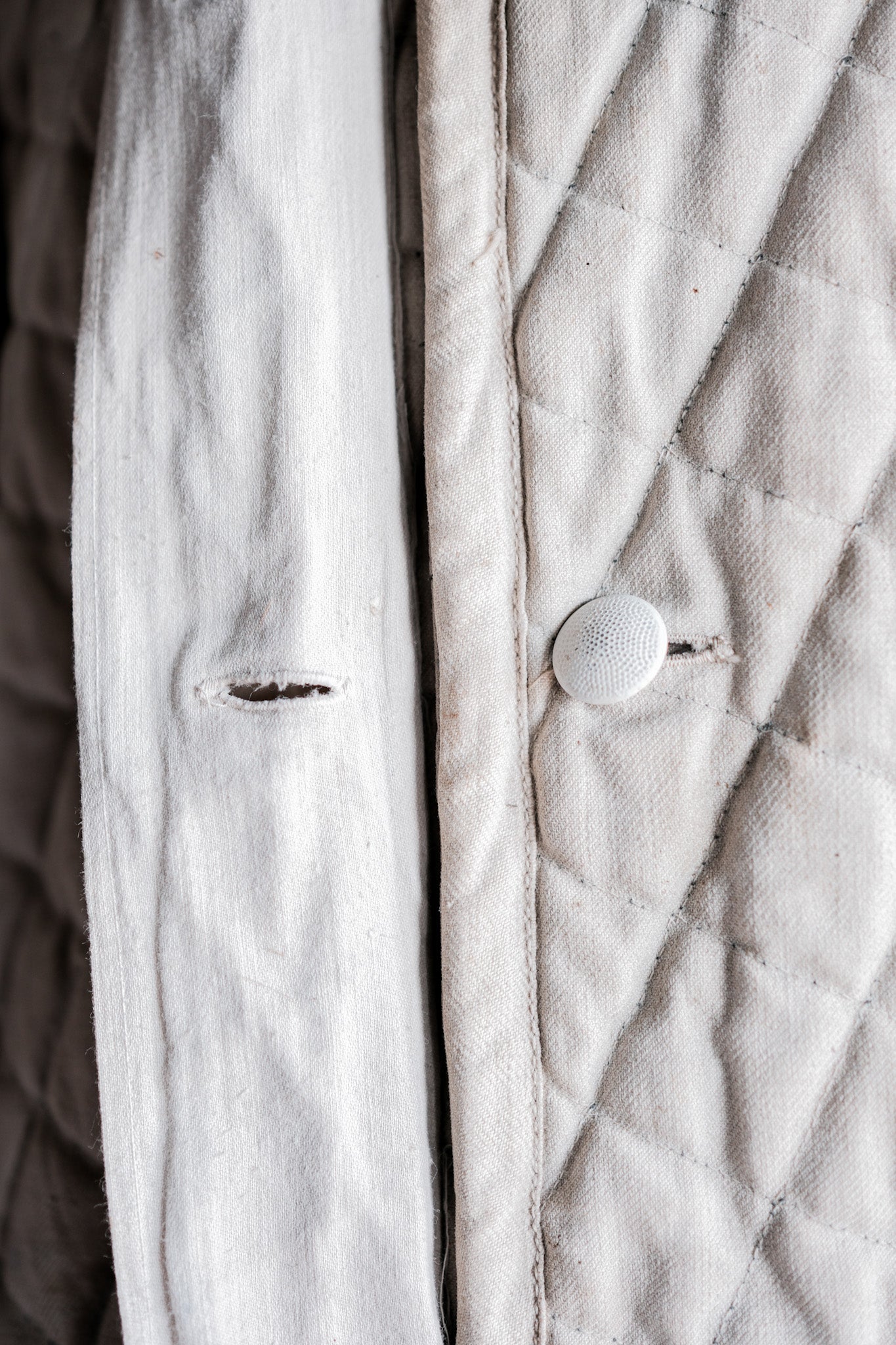 【~40's】WWⅡ German Army Gray-White Reversible Quilted Winter Parka "Modified" "Wehrmacht"