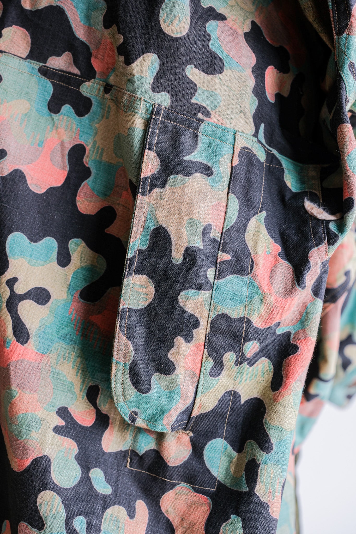 【~50's】Czechoslovakian Army Dubaky Camouflage Reversible Smock "Dead Stock"