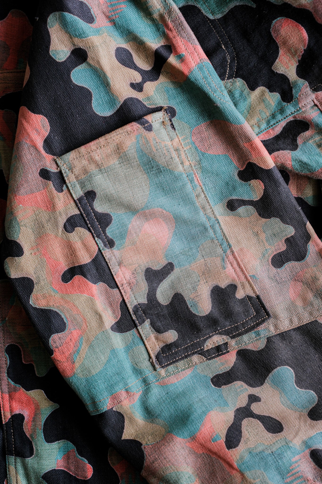 【~50's】Czechoslovakian Army Dubaky Camouflage Reversible Smock "Dead Stock"