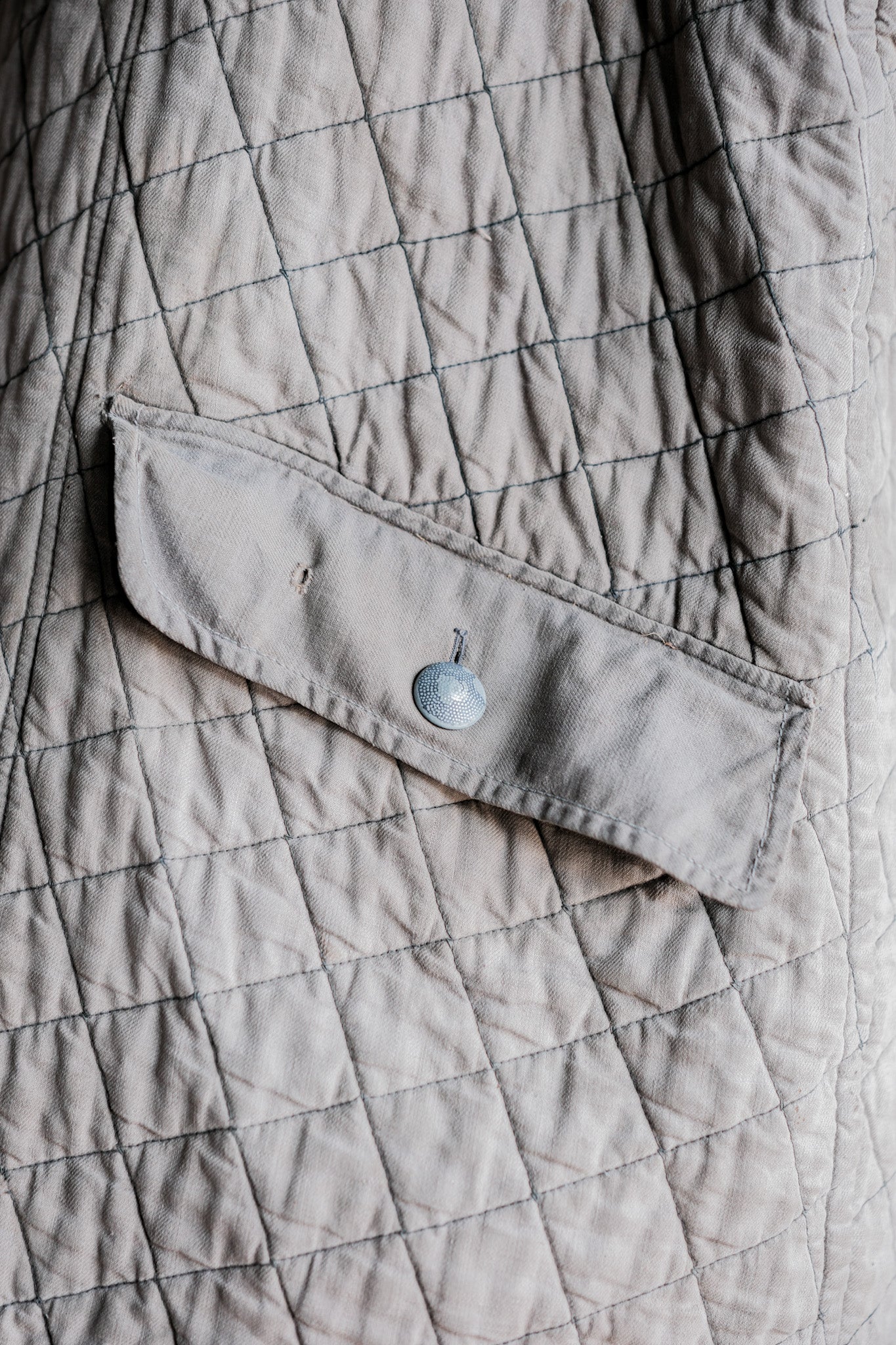 【~40's】WWⅡ German Army Gray-White Reversible Quilted Winter Parka "Modified" "Wehrmacht"